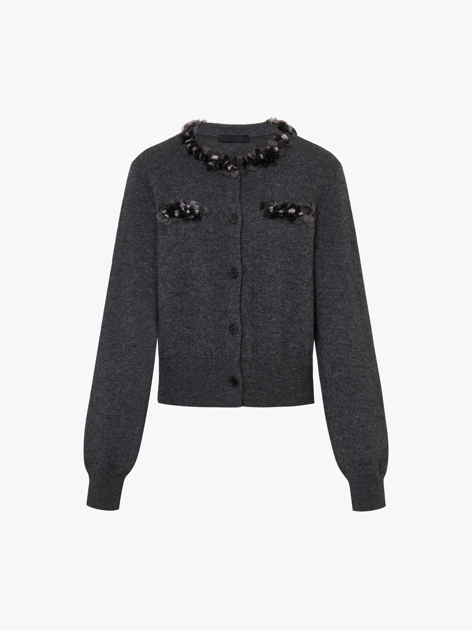 Button Closure Sequin Cardigan - Image 13