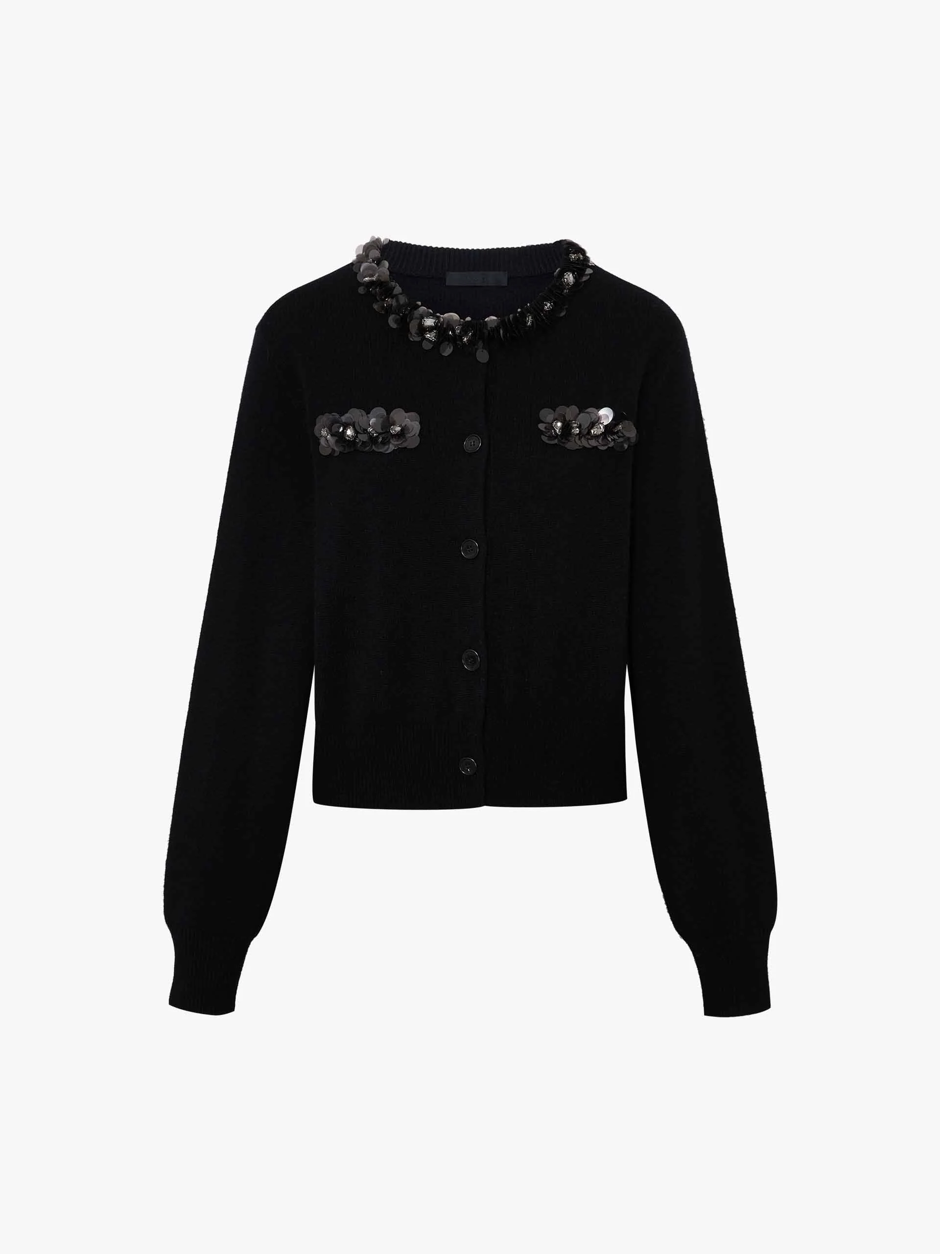 Button Closure Sequin Cardigan - Image 5
