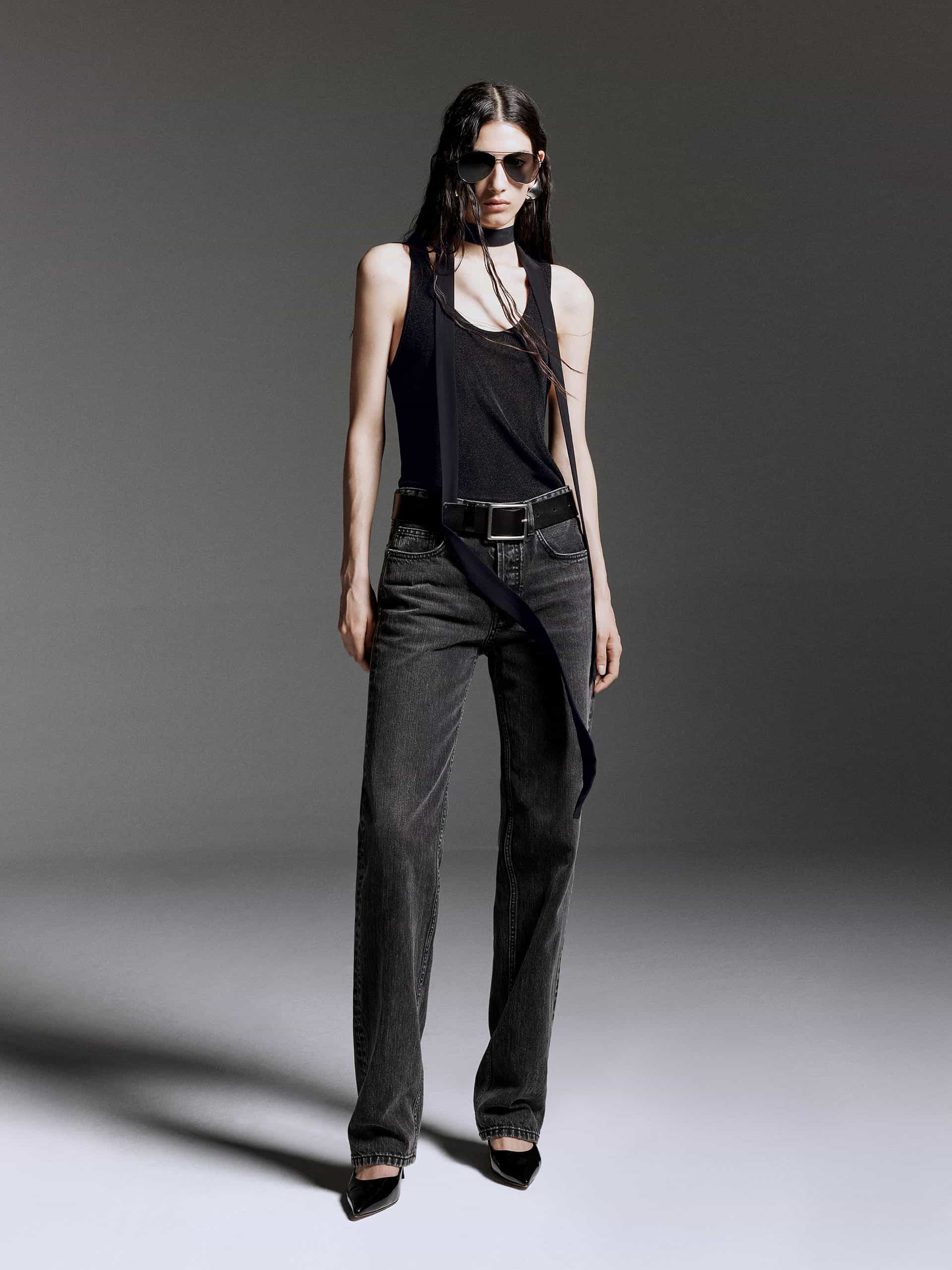 Button Closure Straight Jeans - Image 10