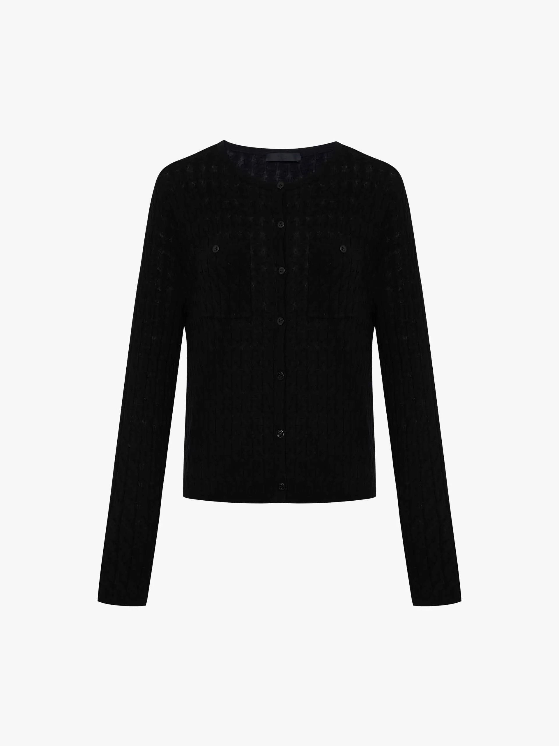 Button Closure Wool Cardigan - Image 5