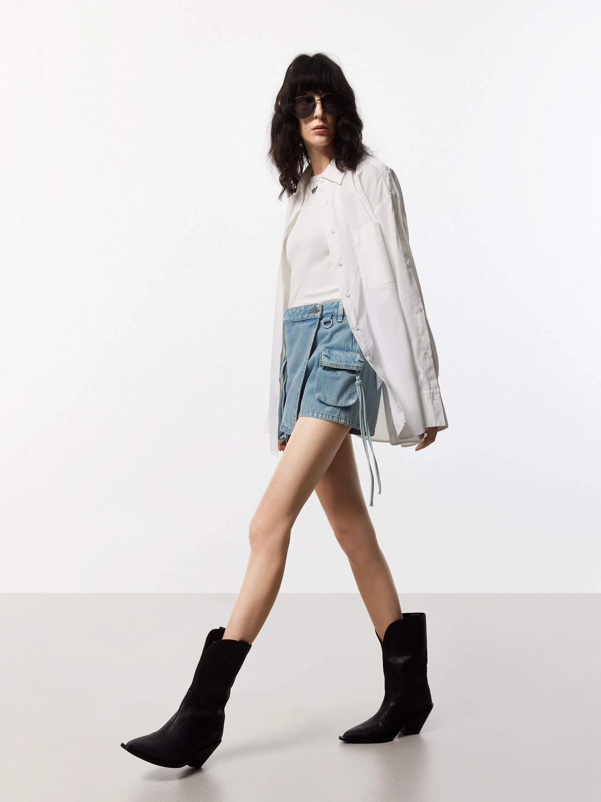 Button Sleeve Loose Shirt - Image 10