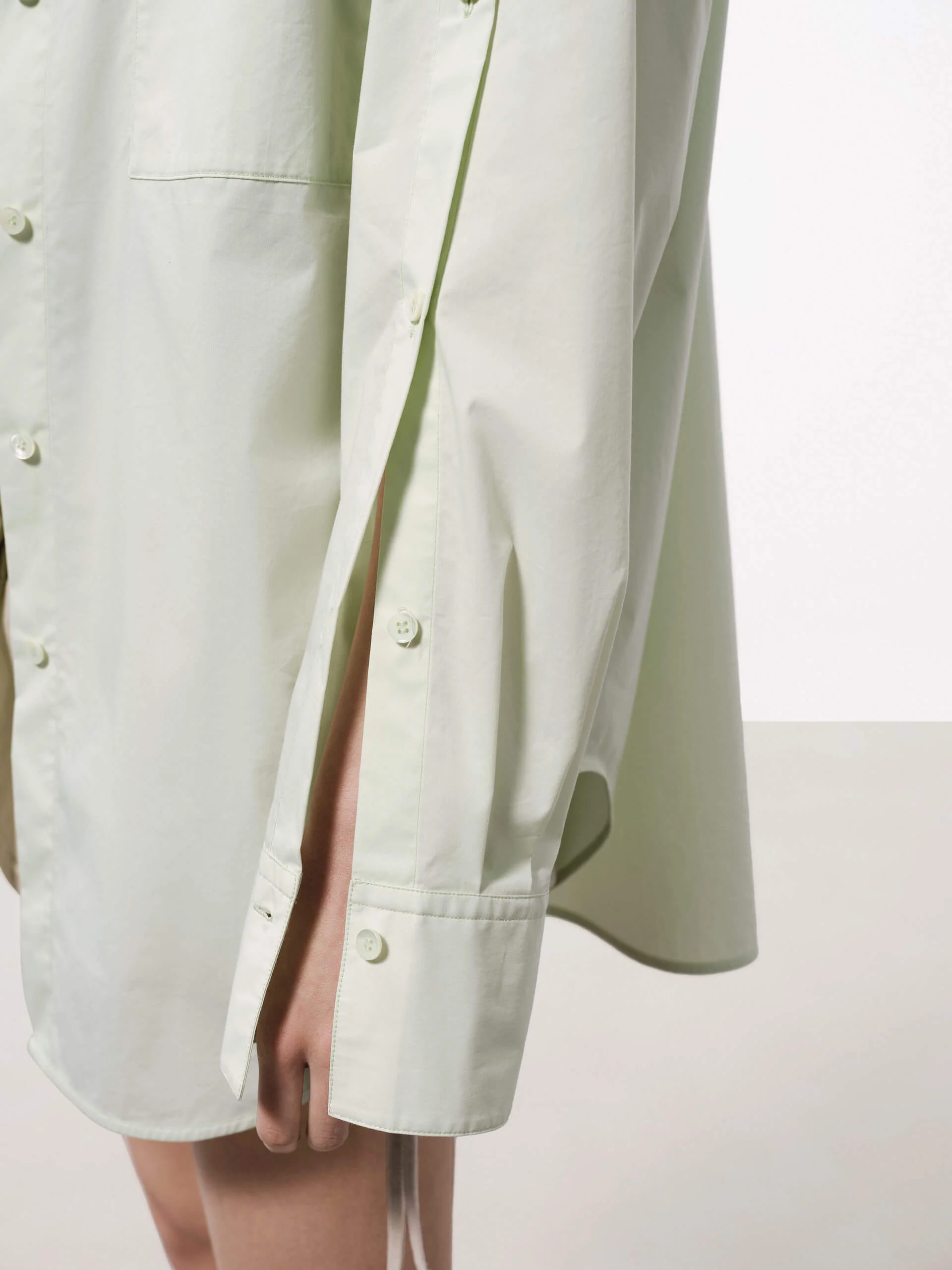 Button Sleeve Loose Shirt - Image 3