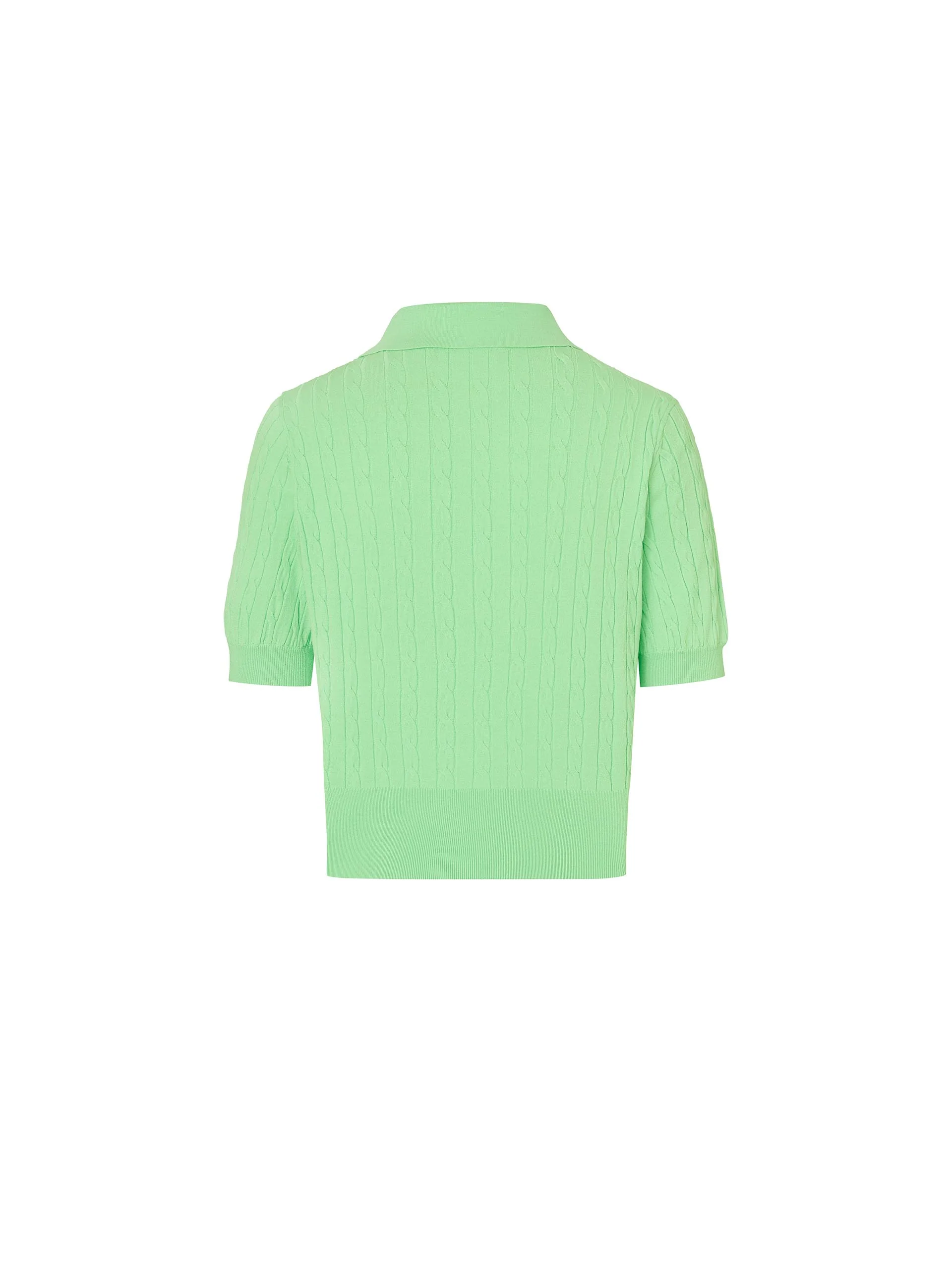 Cable Cropped Knit Top - Image 8
