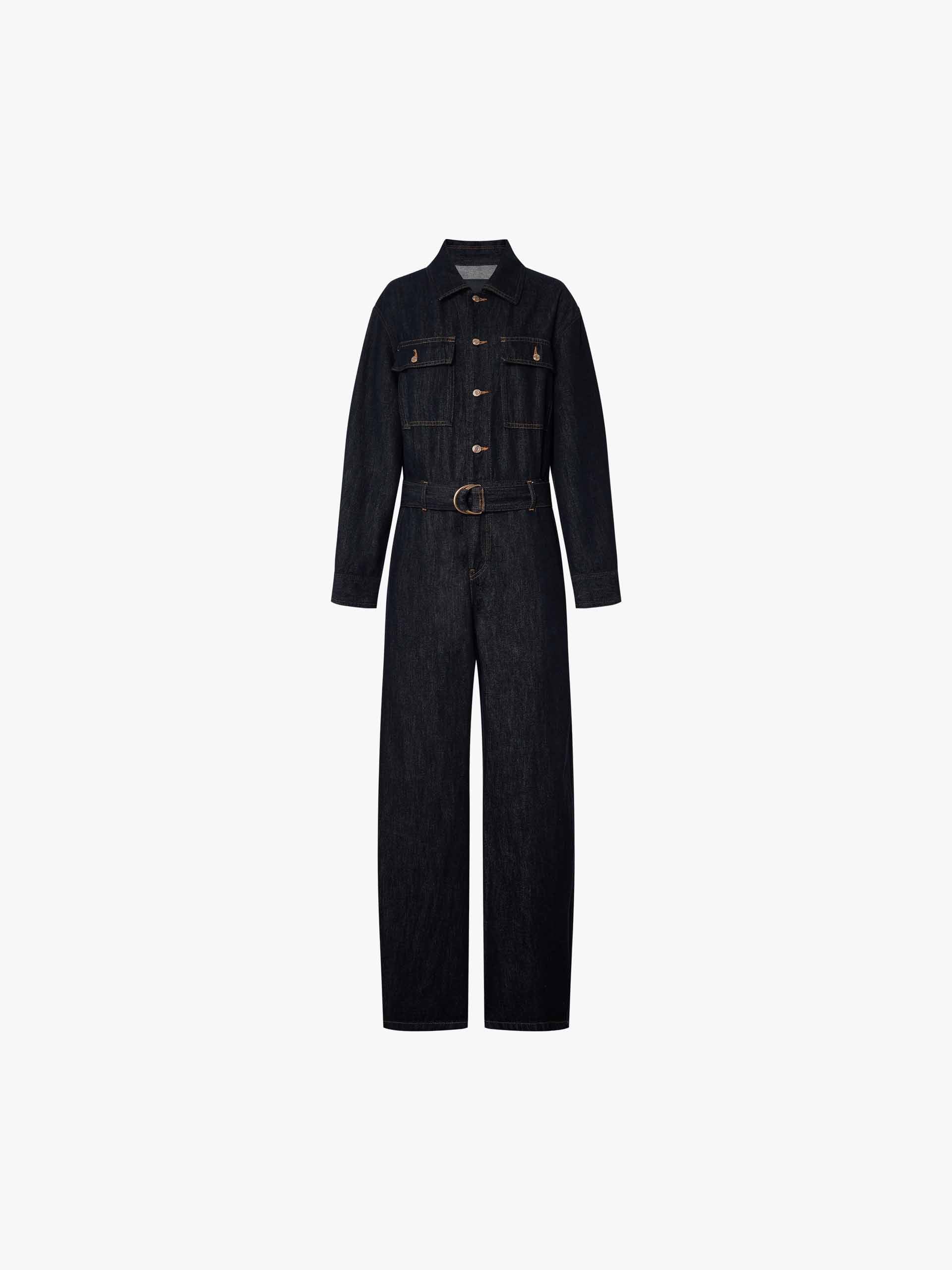 Cargo Denim Cotton Jumpsuit - Image 5