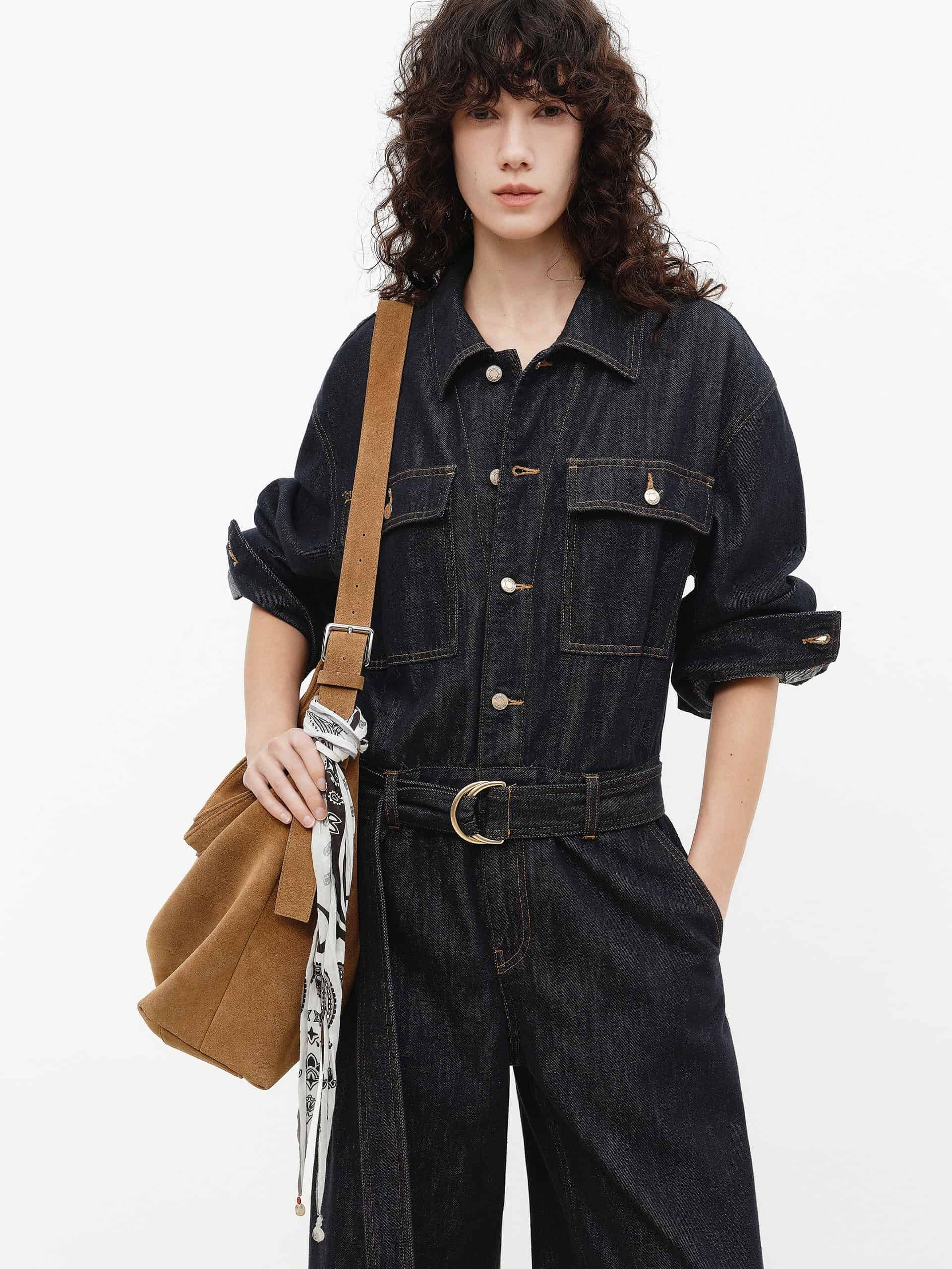 Cargo Denim Cotton Jumpsuit - Image 7