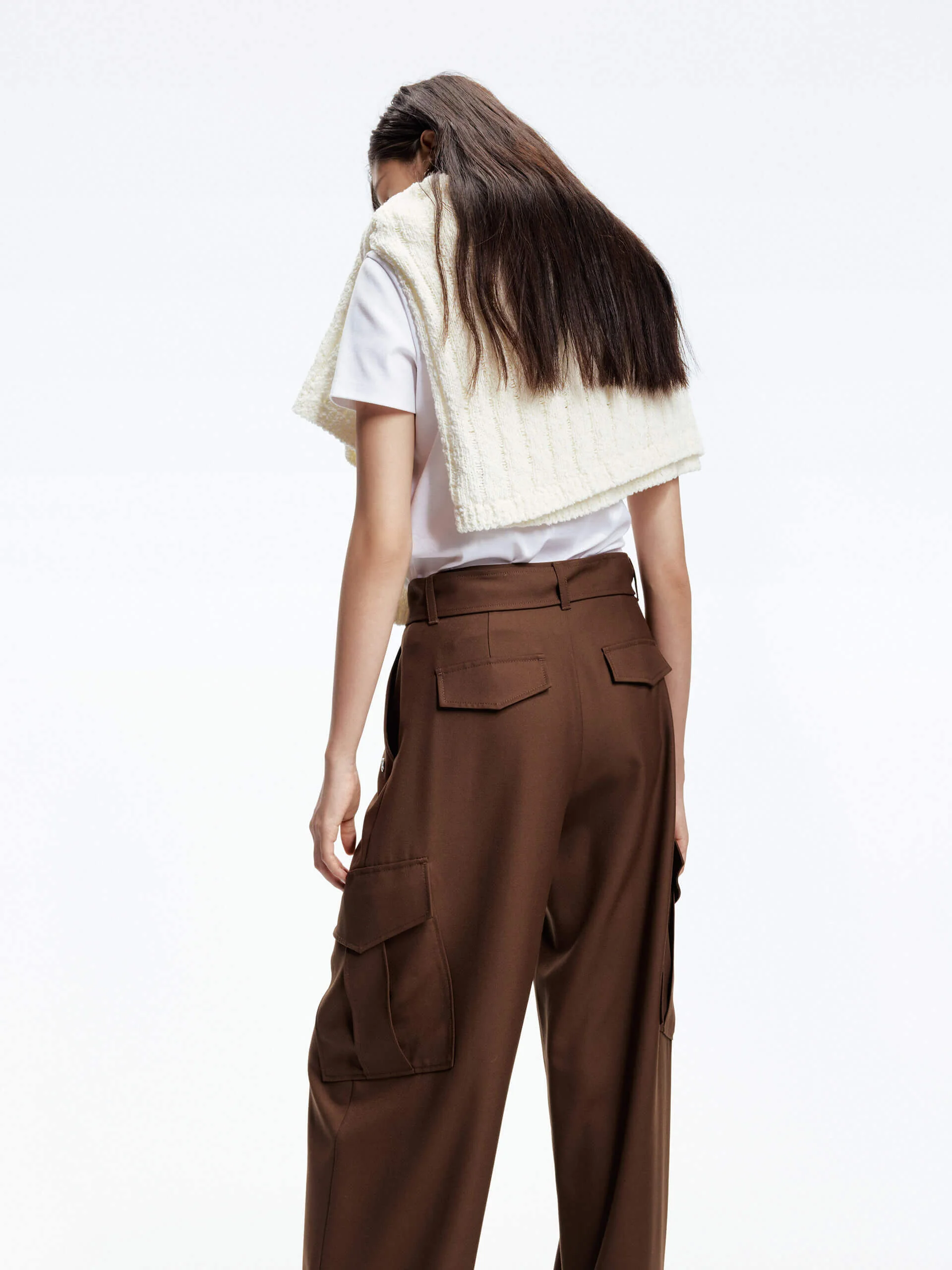 Cargo Pocket Belt Pants - Image 11