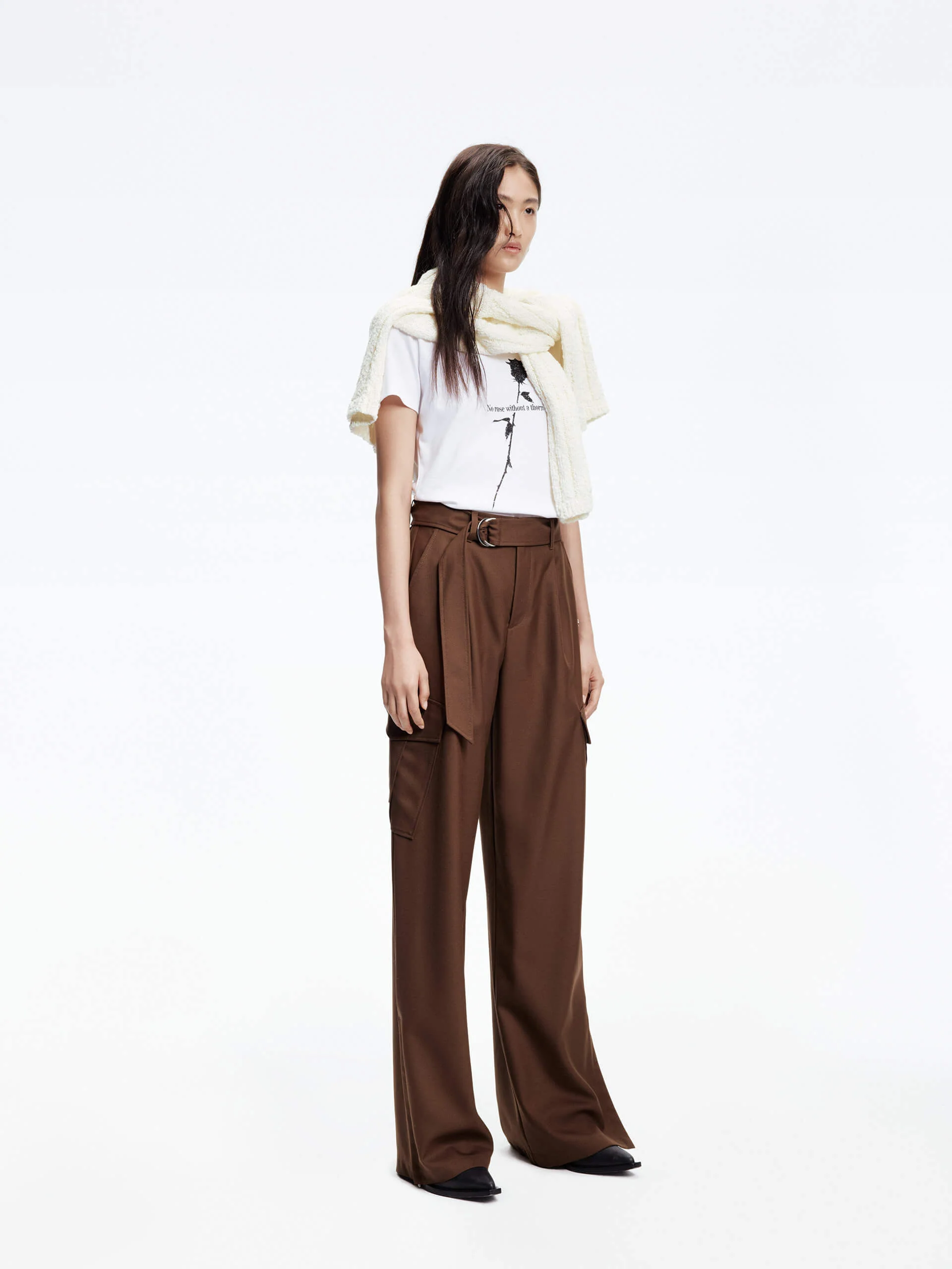 Cargo Pocket Belt Pants - Image 16