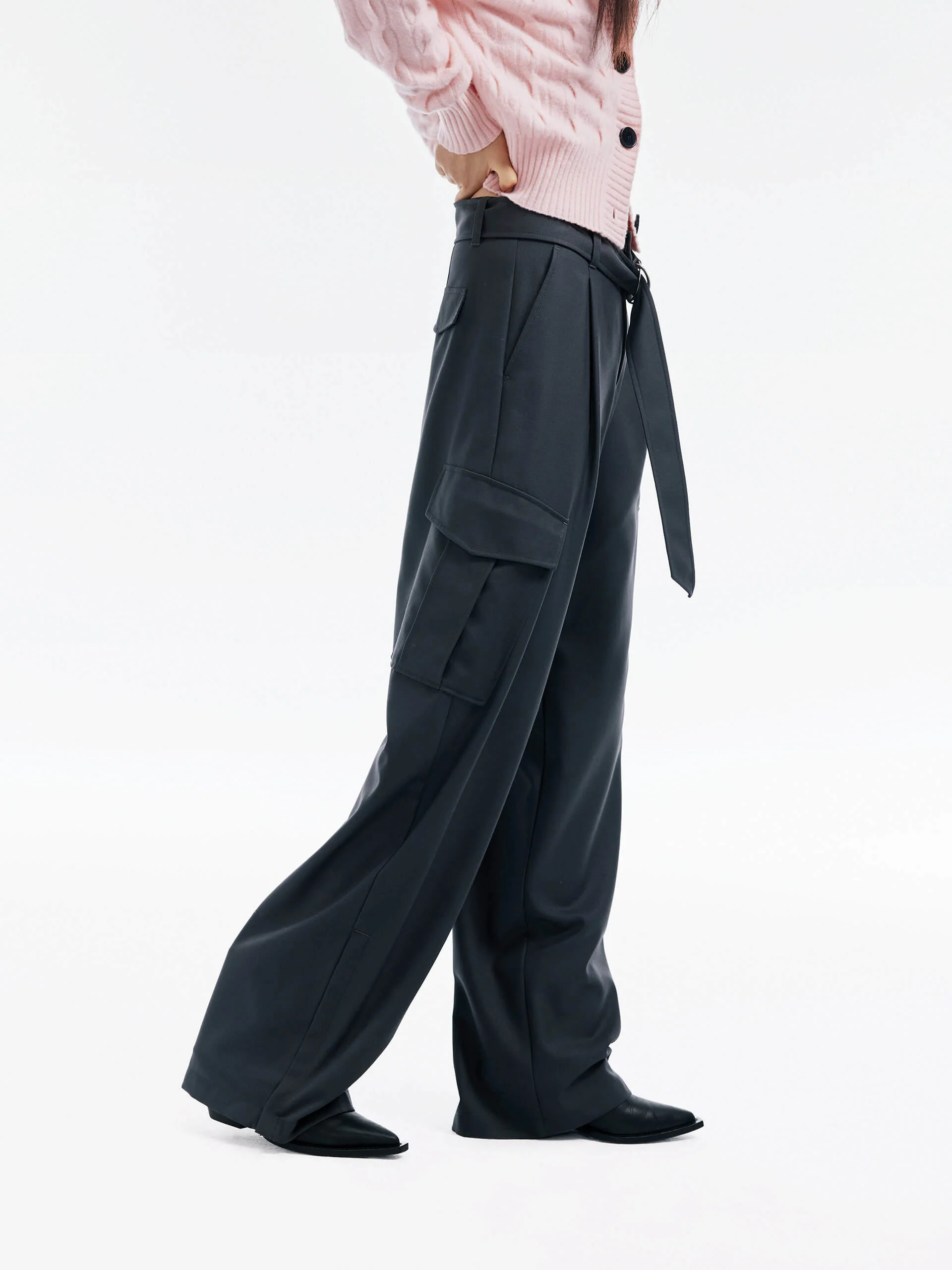 Cargo Pocket Belt Pants - Image 6