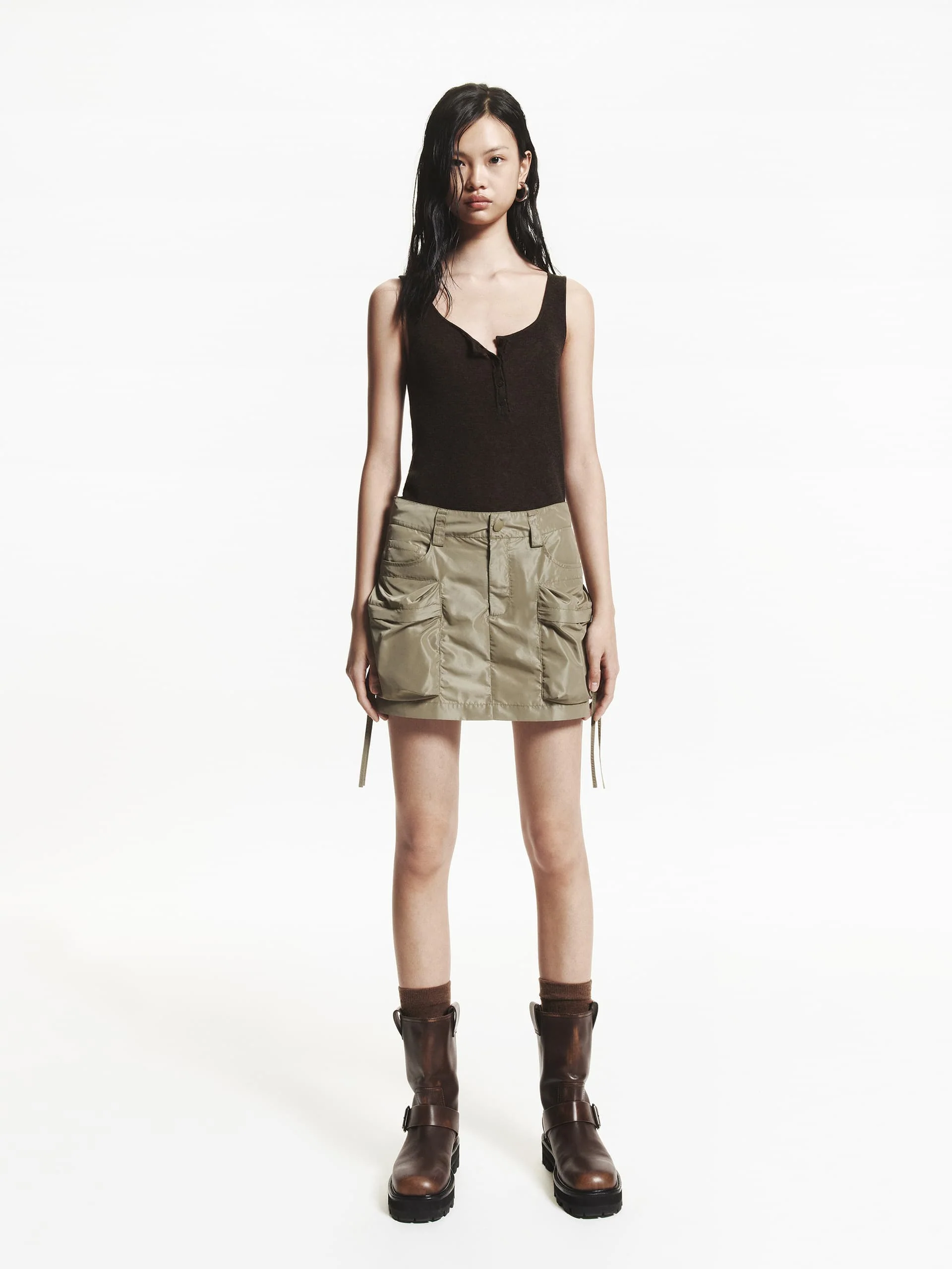 Cargo Pocket Mini Skirt - Image 2