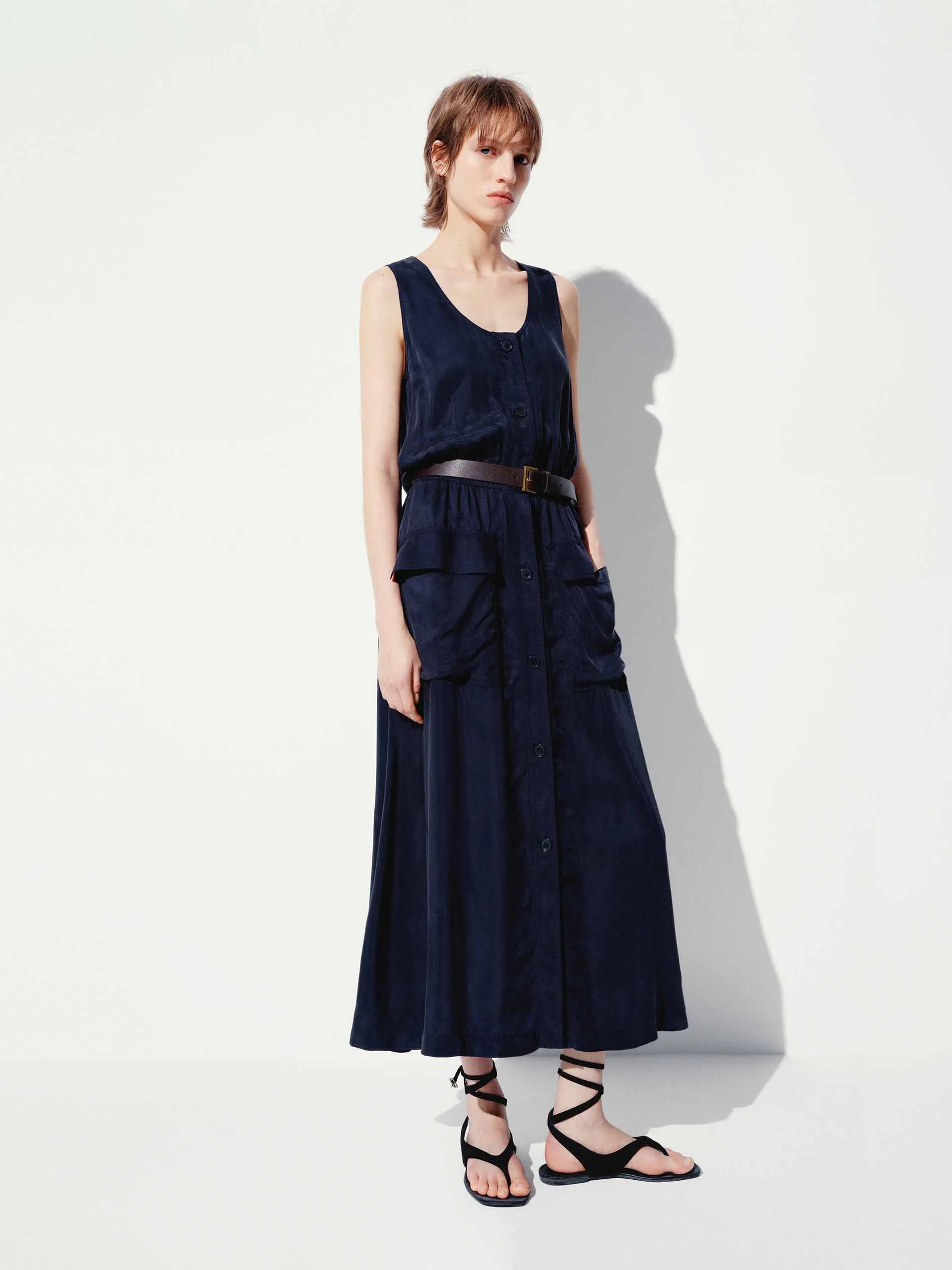 Cargo Style Midi Dress - Image 2