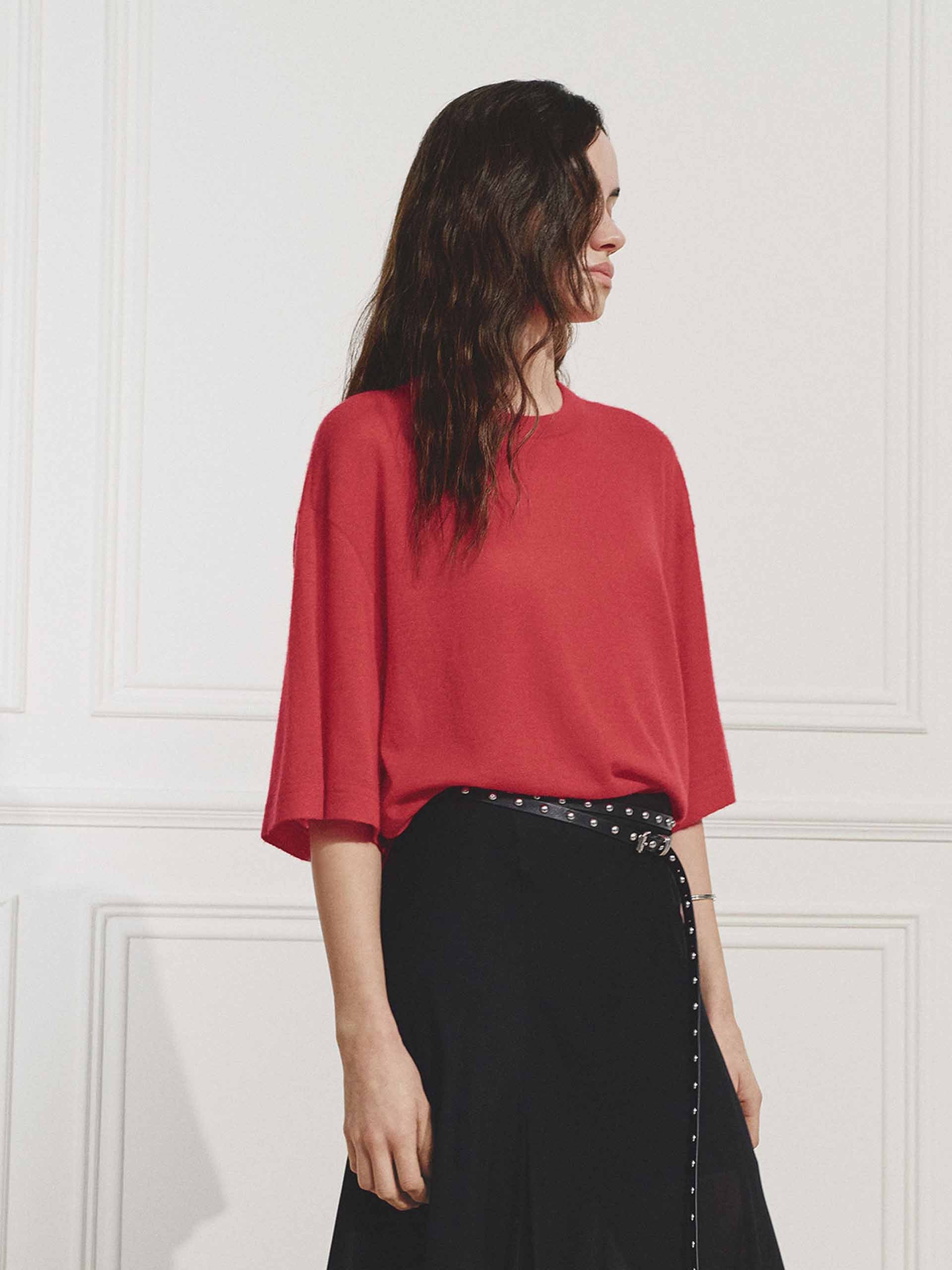 Cashmere Short Sleeves Top - Image 10