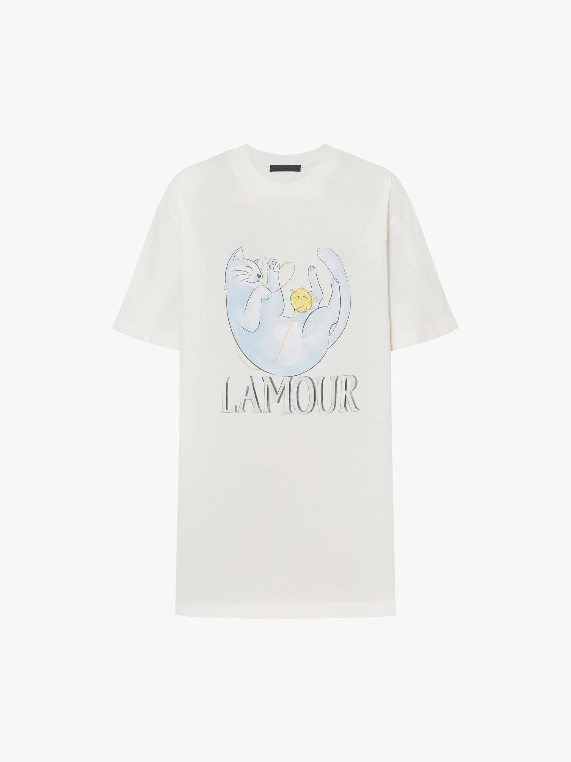Cat Print Cotton T-shirt - Image 13