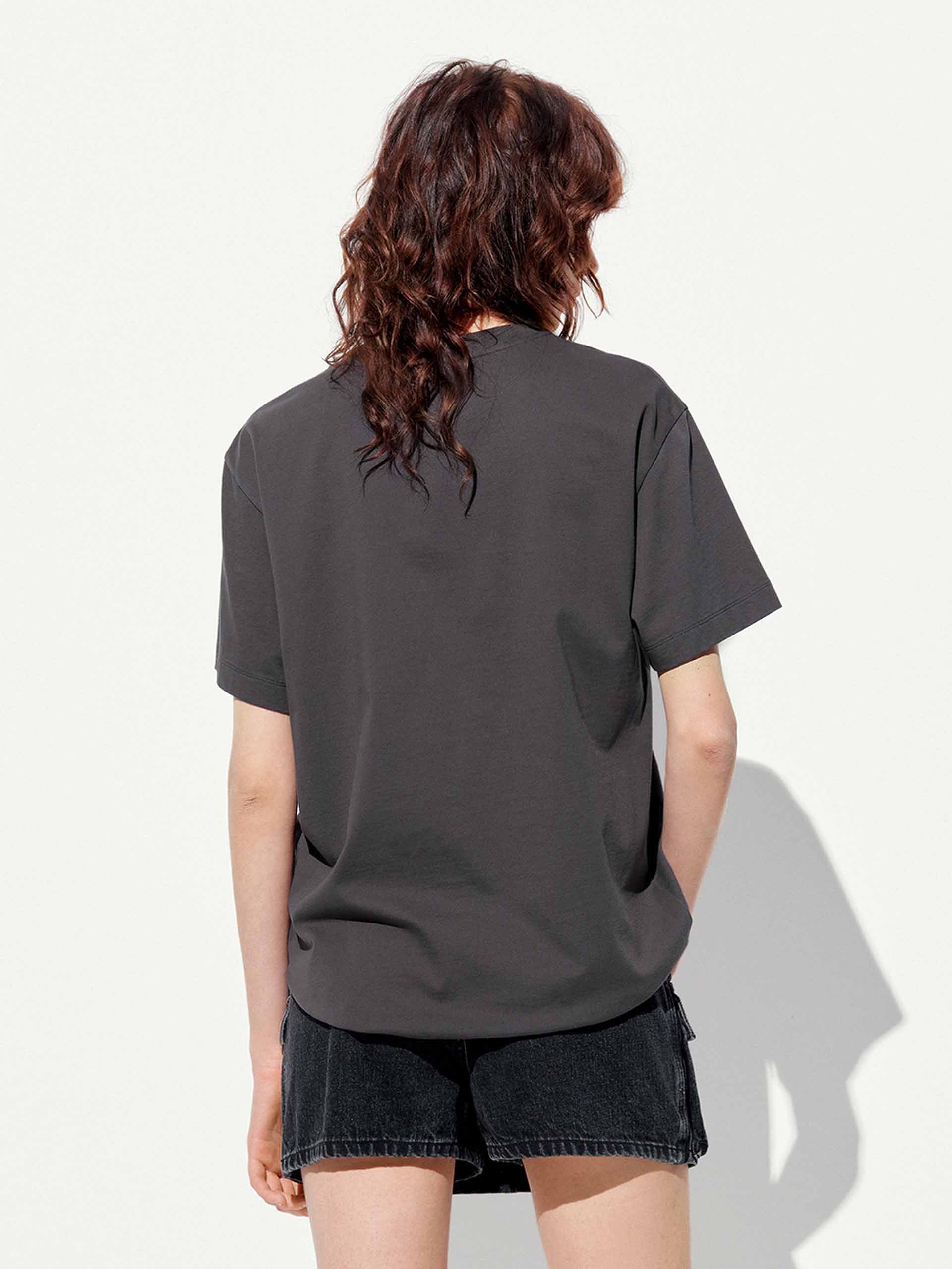 Cat Print Cotton T-shirt - Image 6