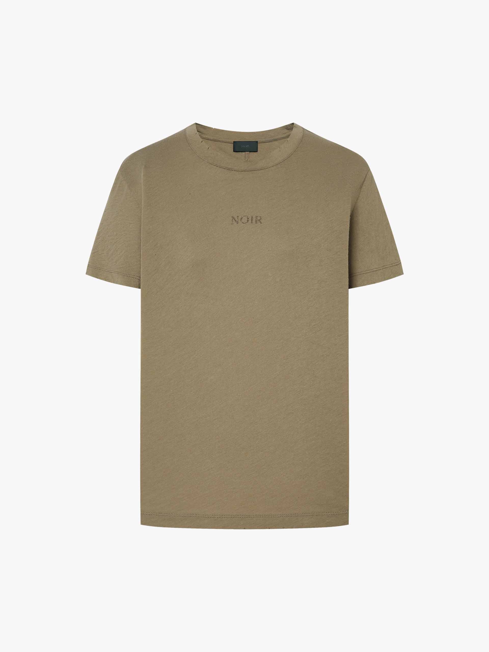 Cotton-Silk Distressed T-Shirt - Image 5