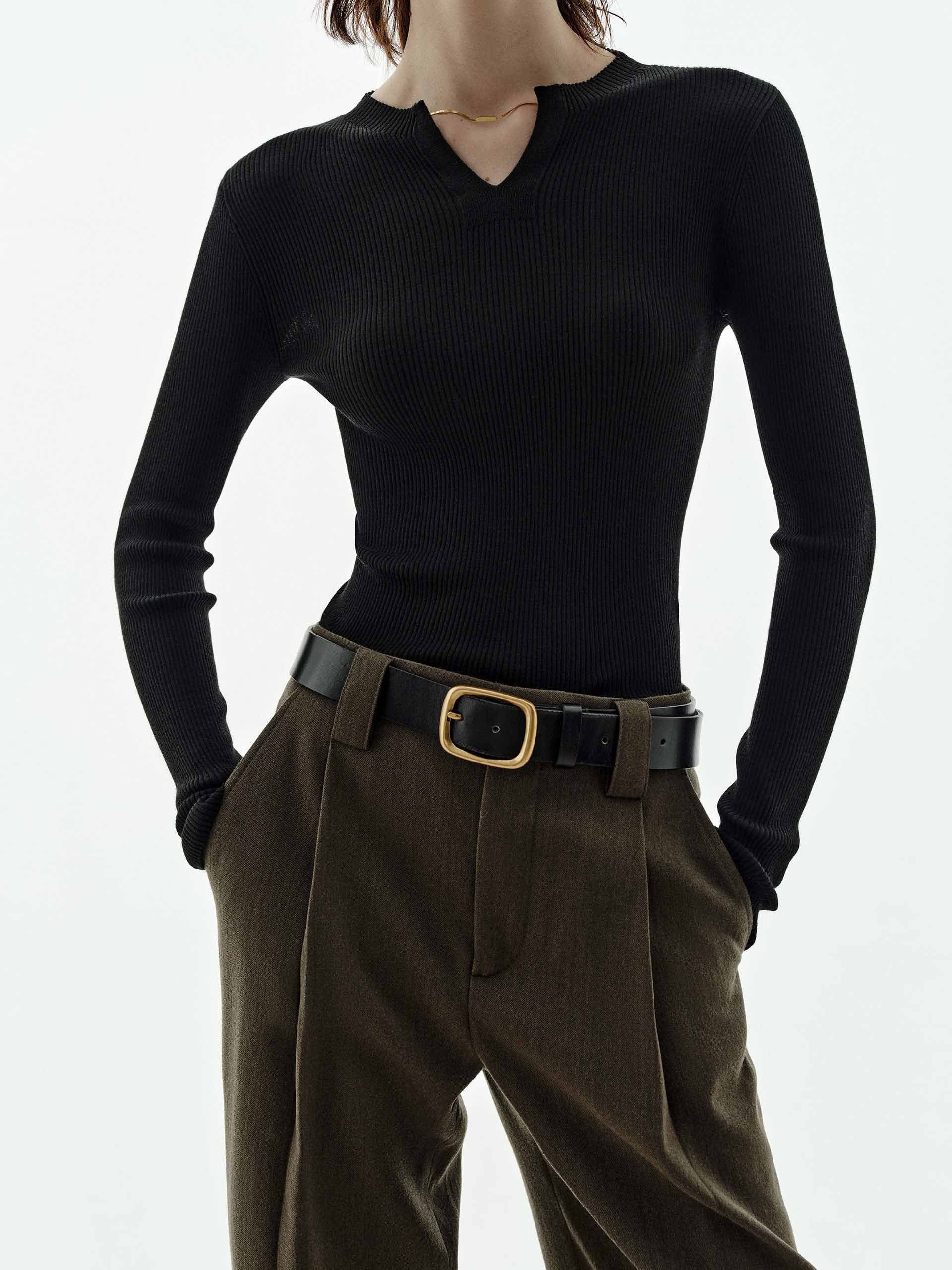 Chain Detail Wool Sweater - Image 7