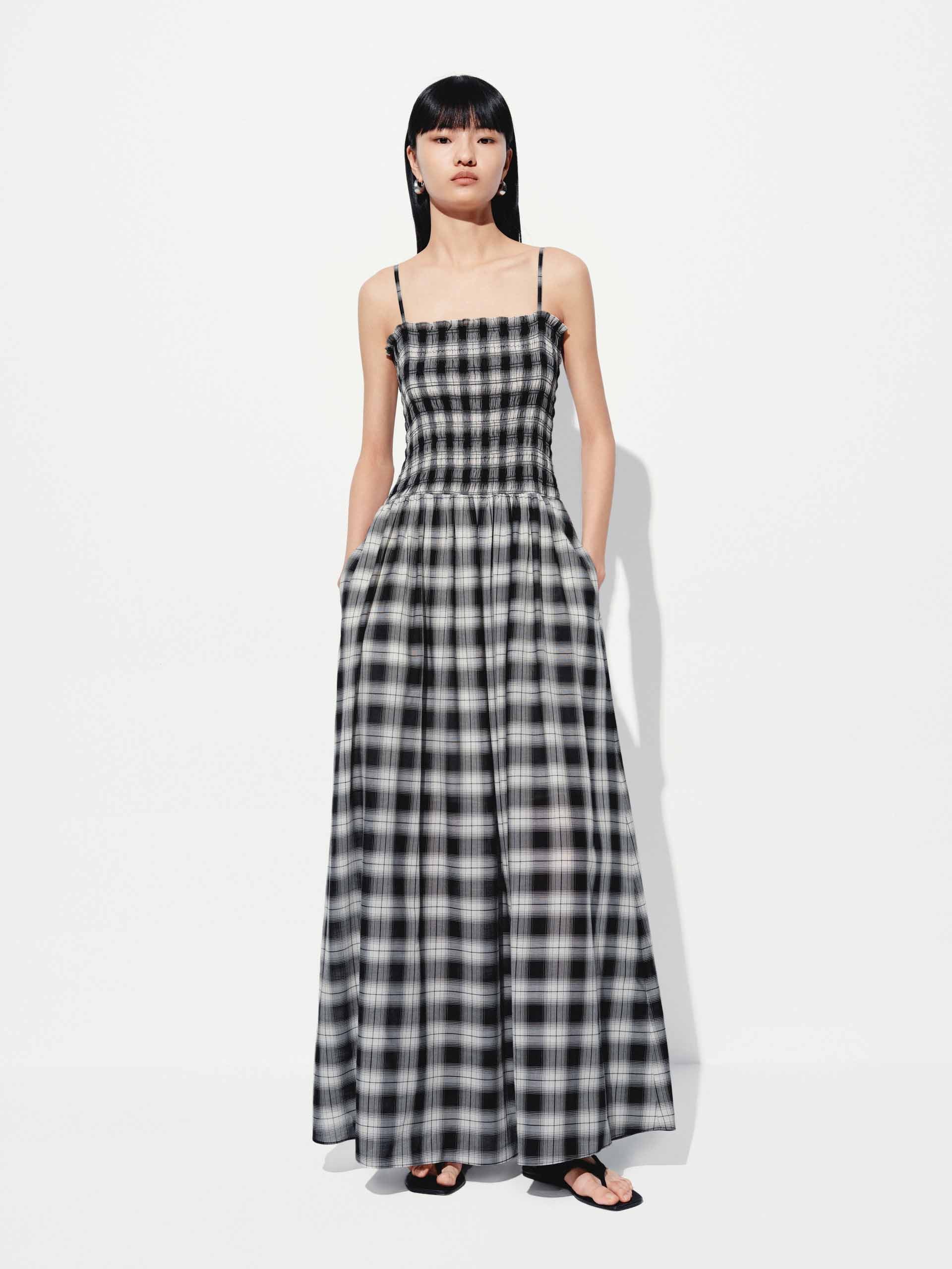 Checked Tank Maxi Dresses