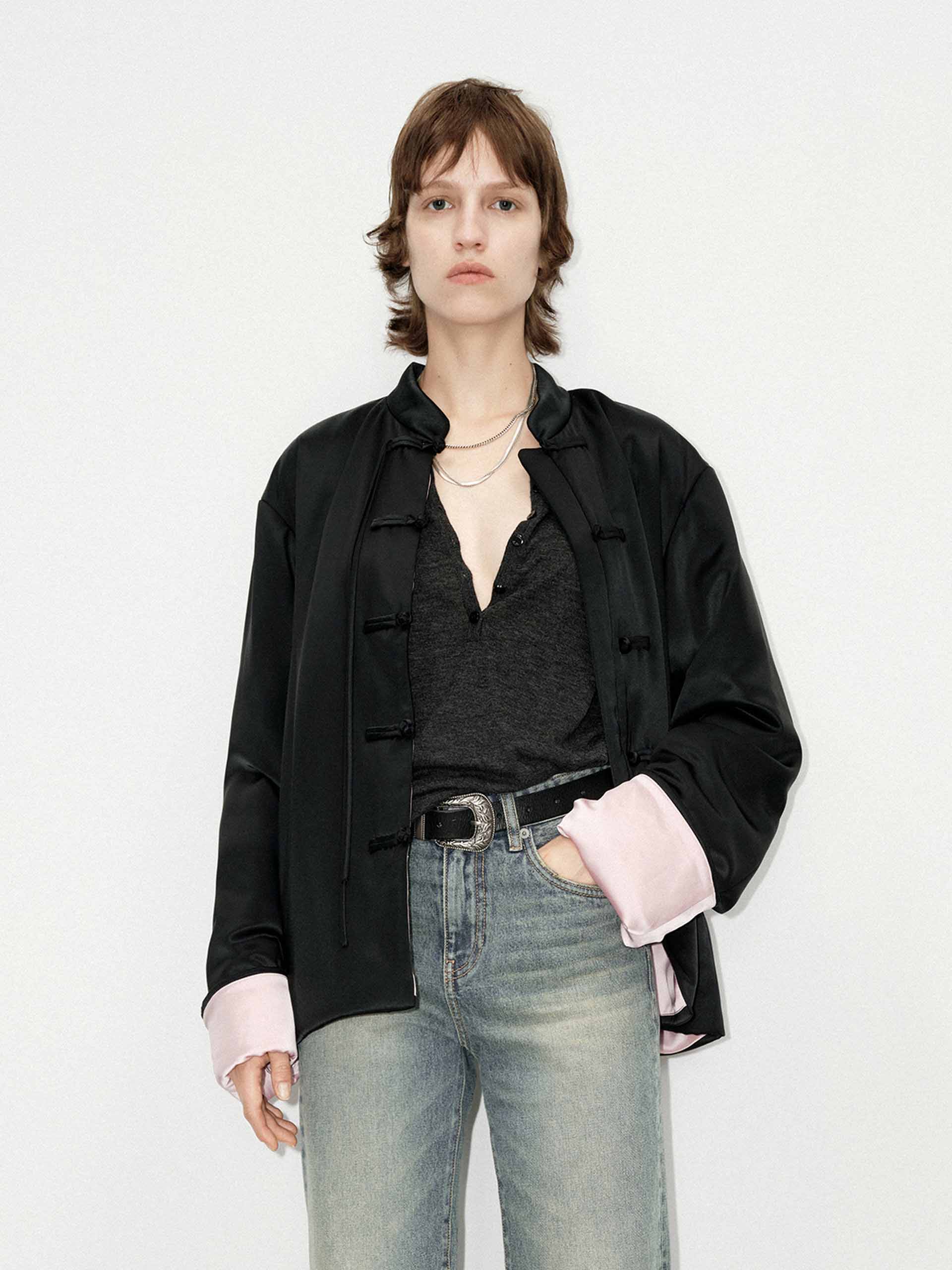 Cheongsam Button Quilted Coat - Image 2