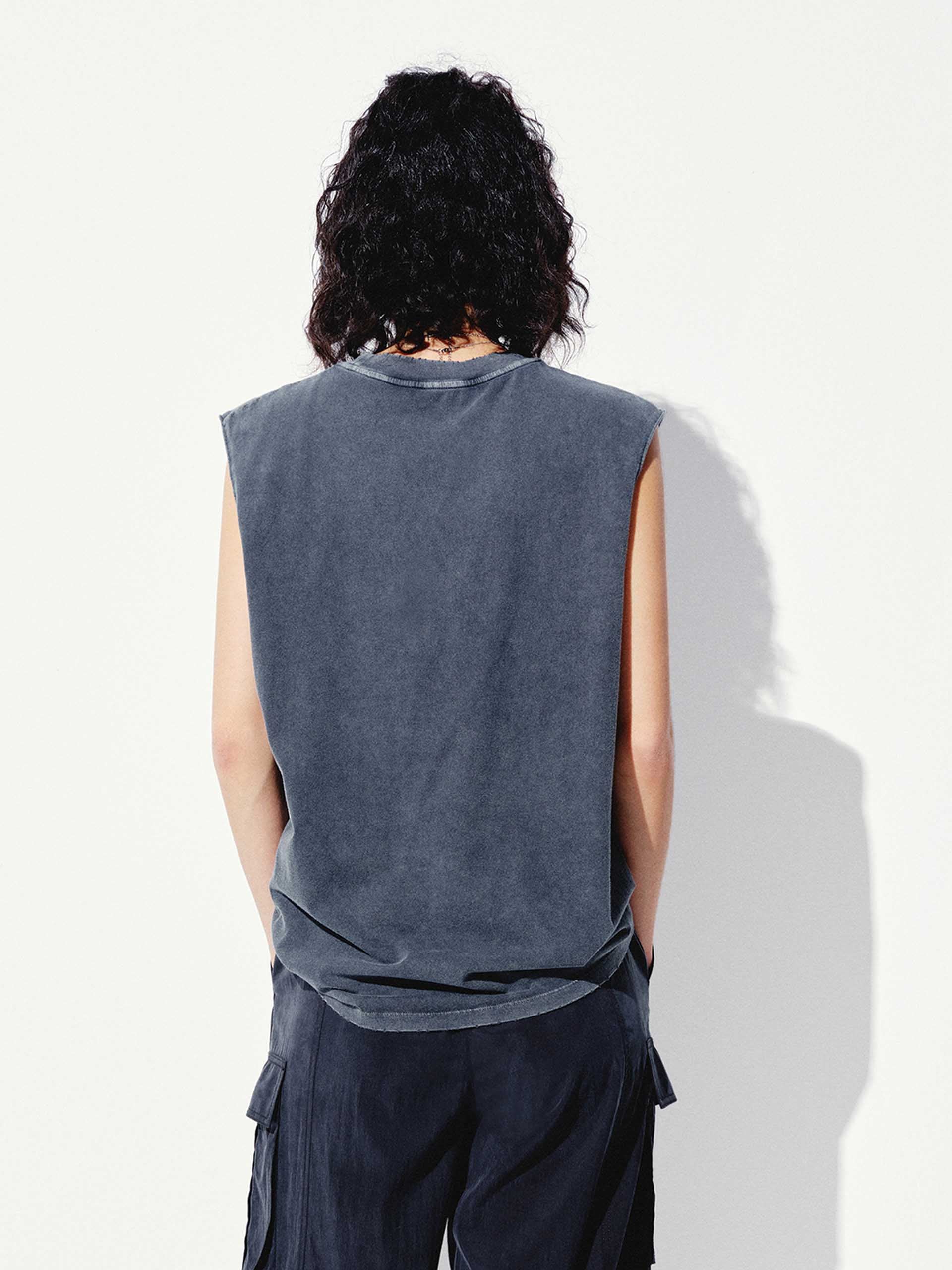 Cherry Sleeveless Cotton T-shirt - Image 6