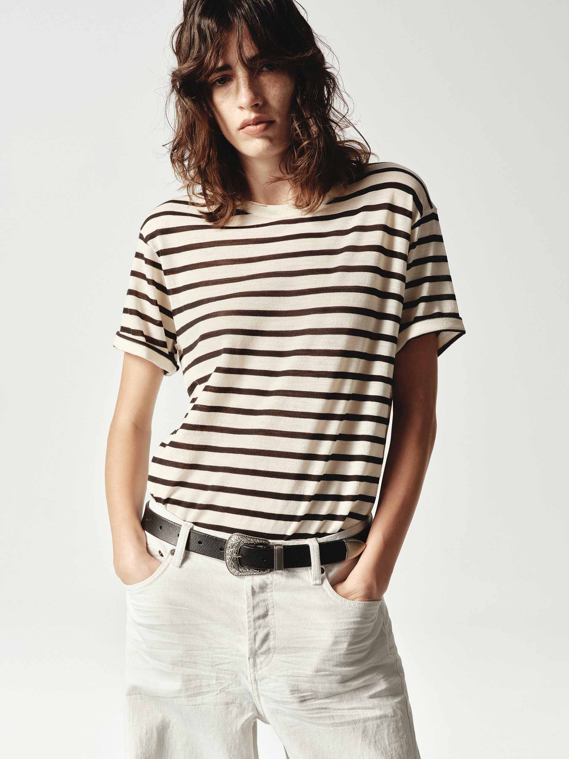 Classic Striped Wool Top