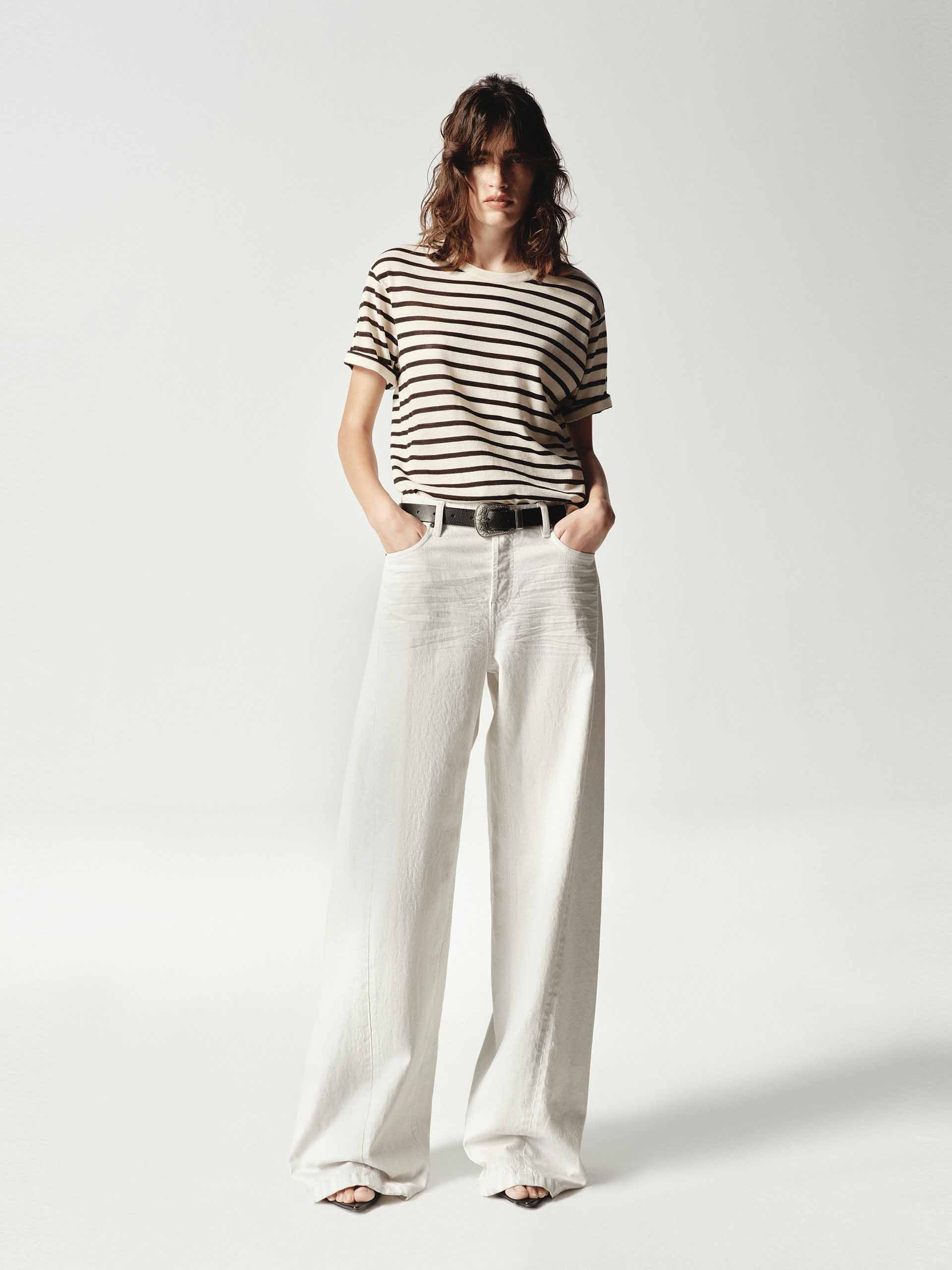 Classic Striped Wool Top - Image 2