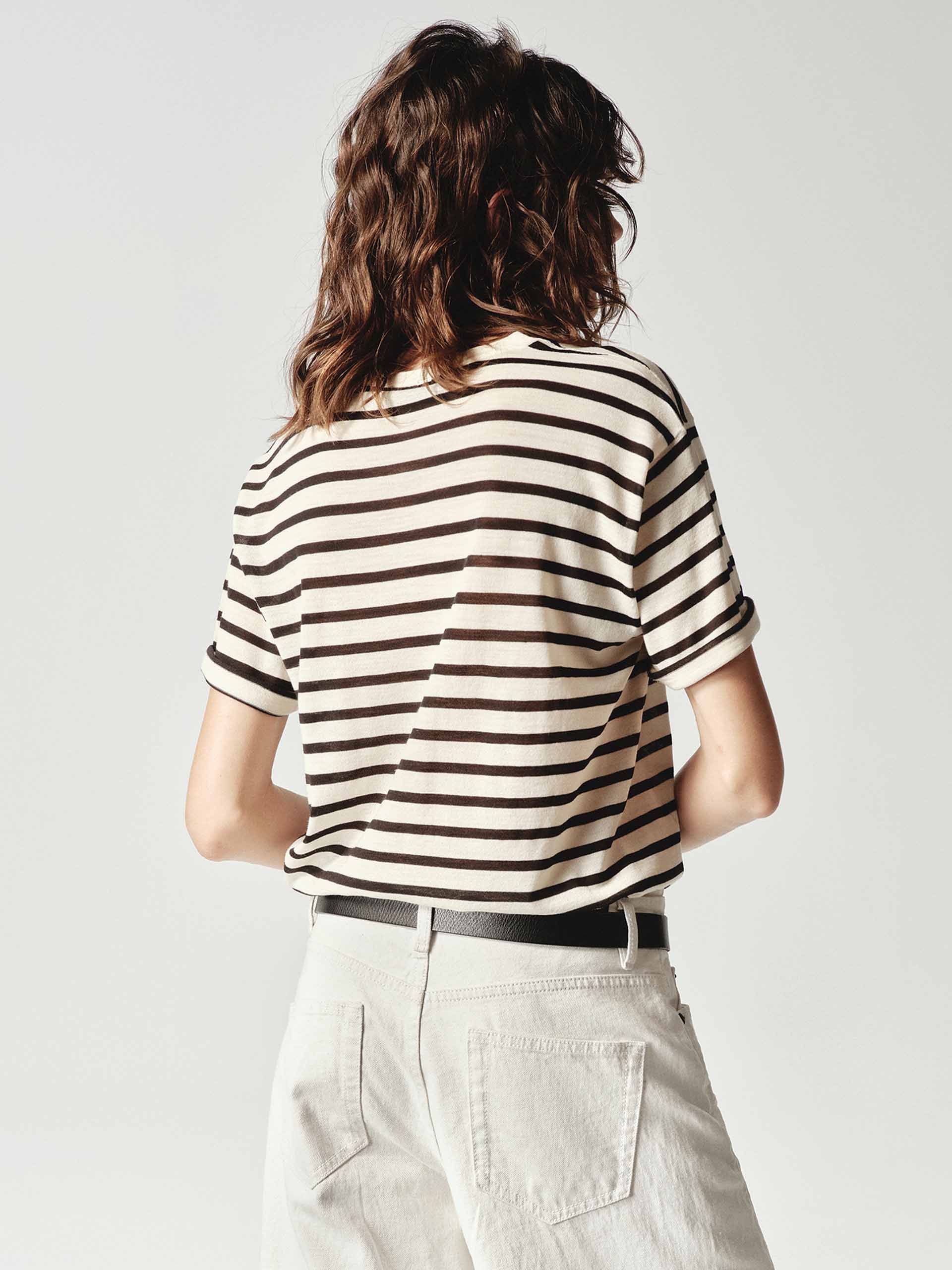 Classic Striped Wool Top - Image 6