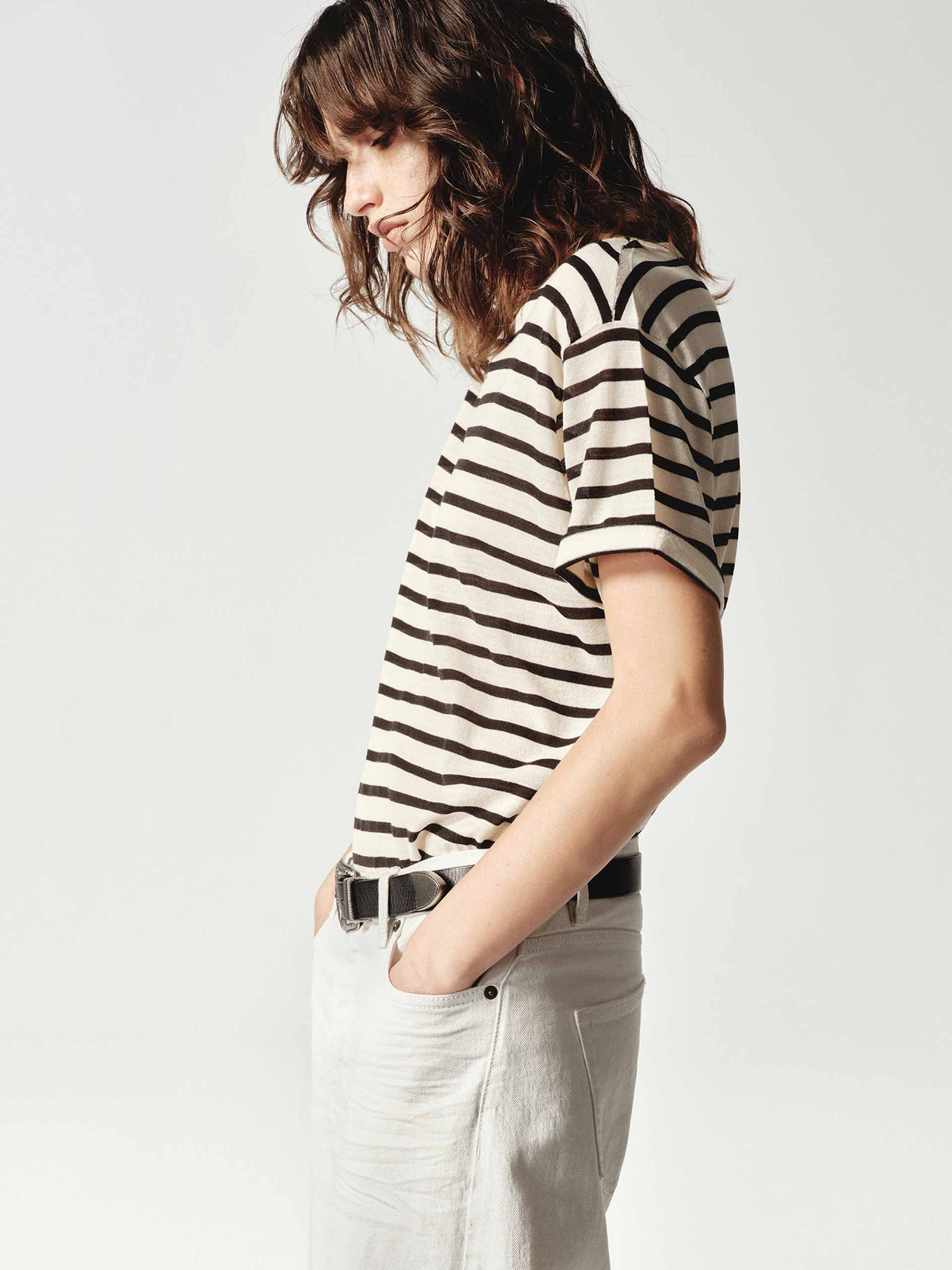 Classic Striped Wool Top - Image 7
