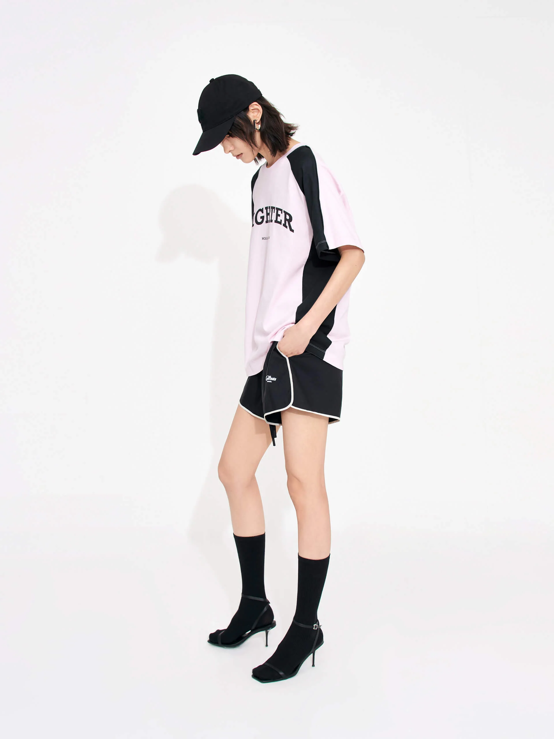 Color Block Letter Print T-shirt - Image 11