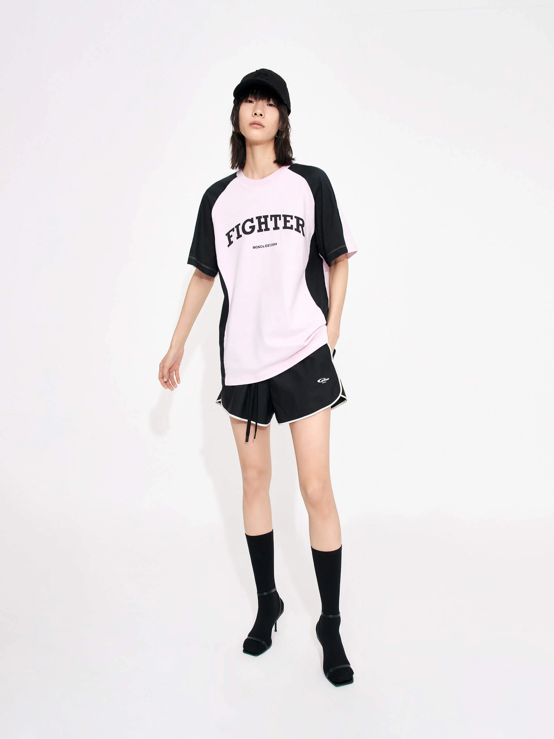 Color Block Letter Print T-shirt - Image 12