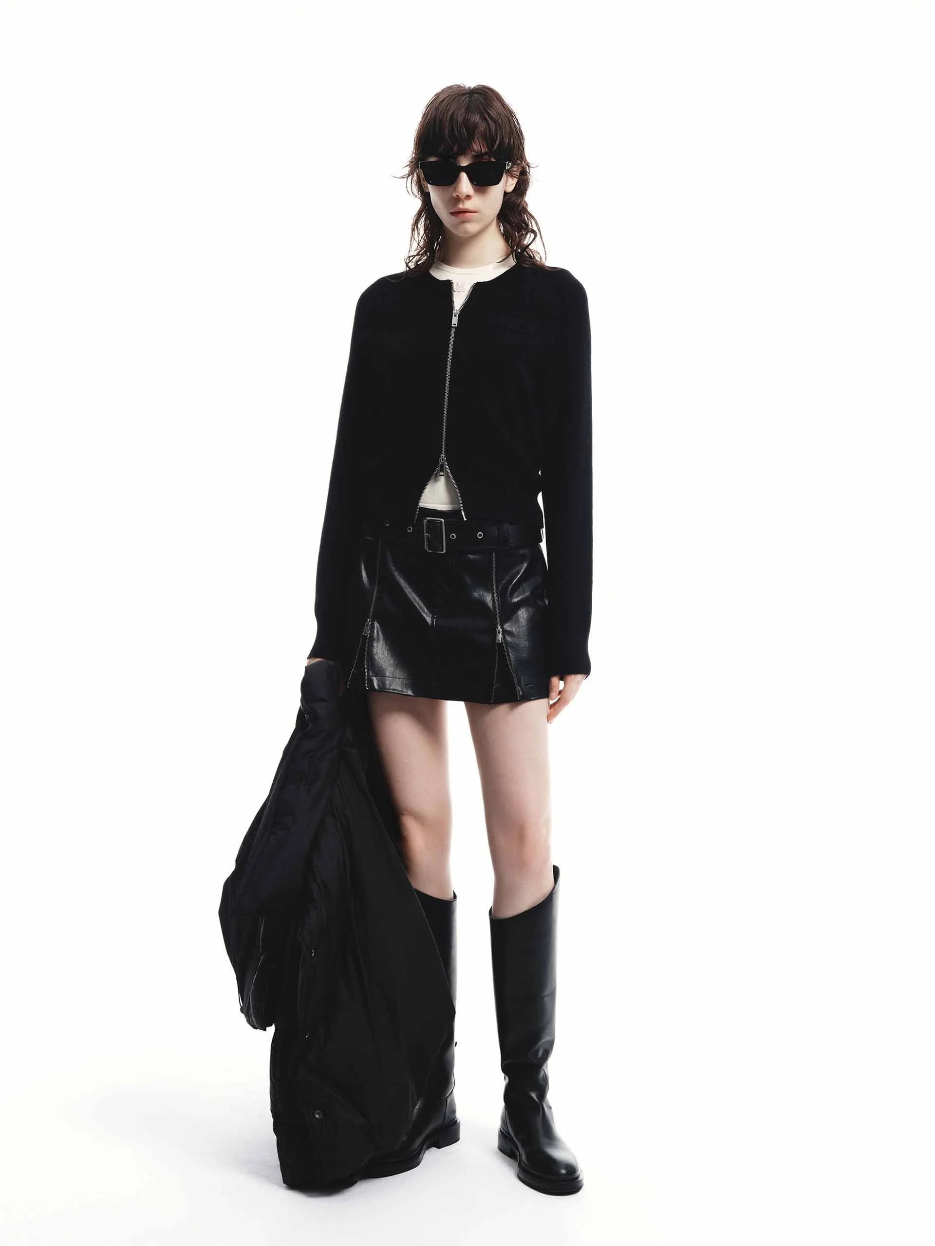Color Block Zipper Cardigan - Image 9