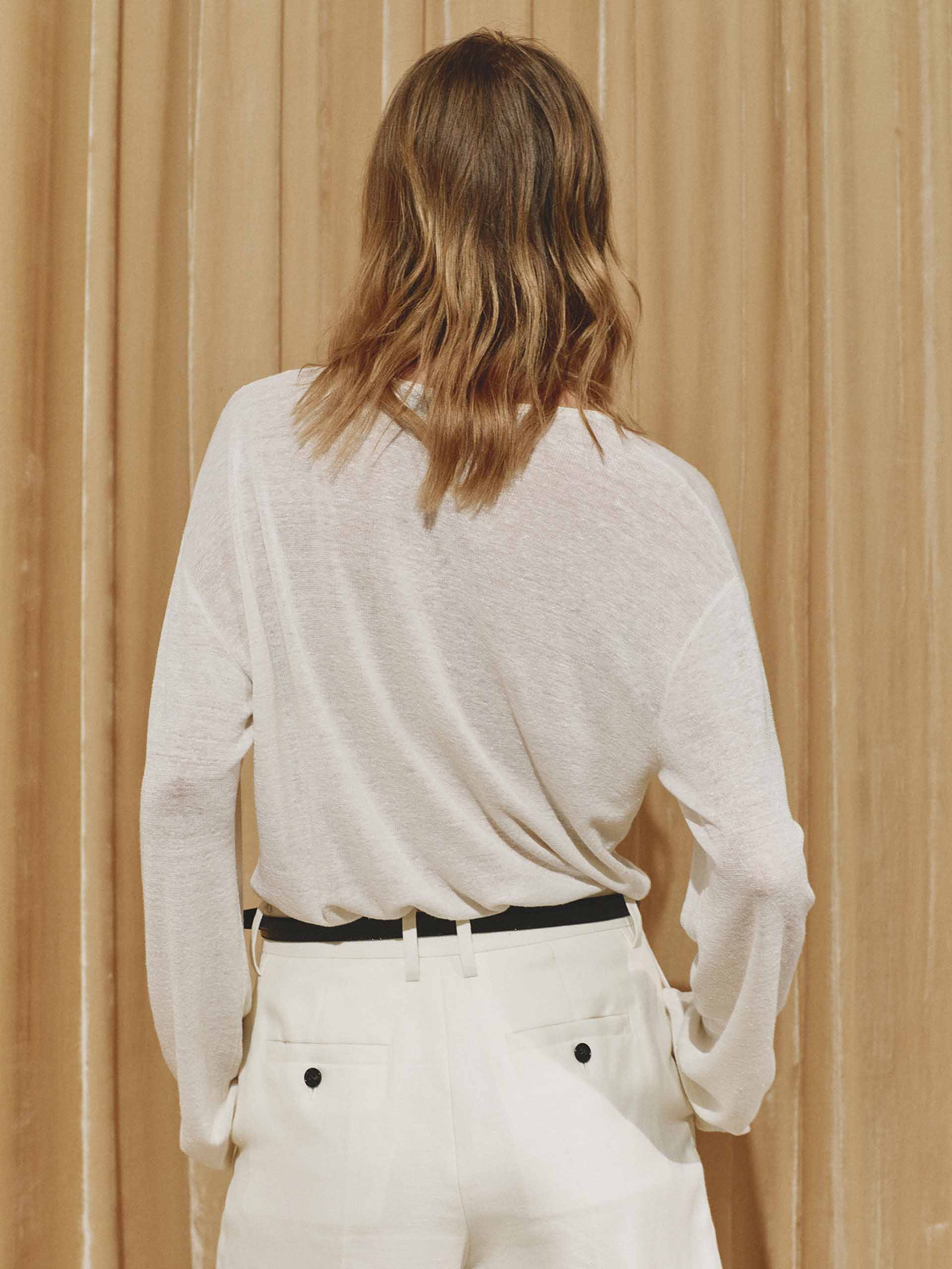 Contrast Button Knit Top - Image 6