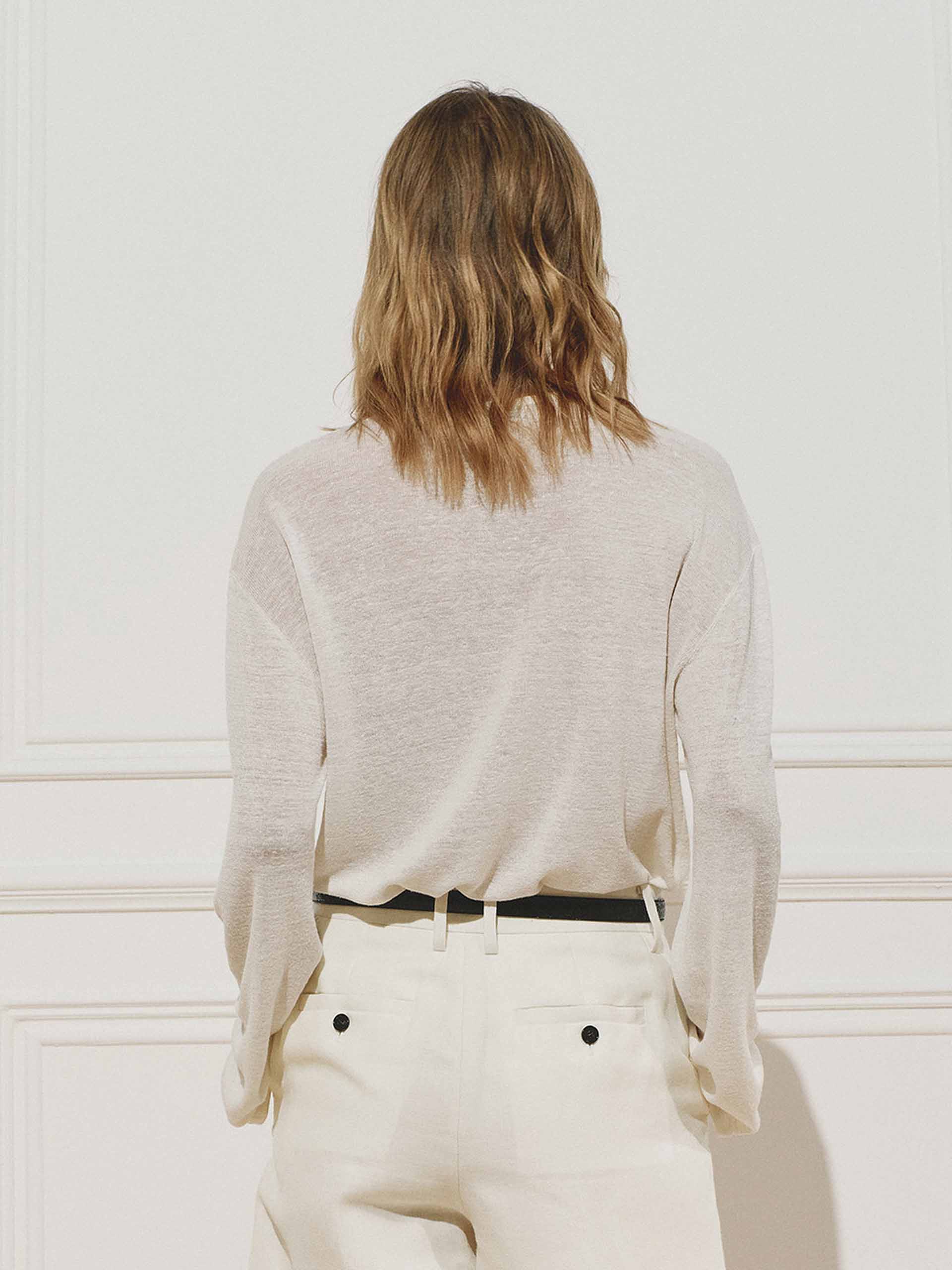 Contrast Button Knit Top - Image 7
