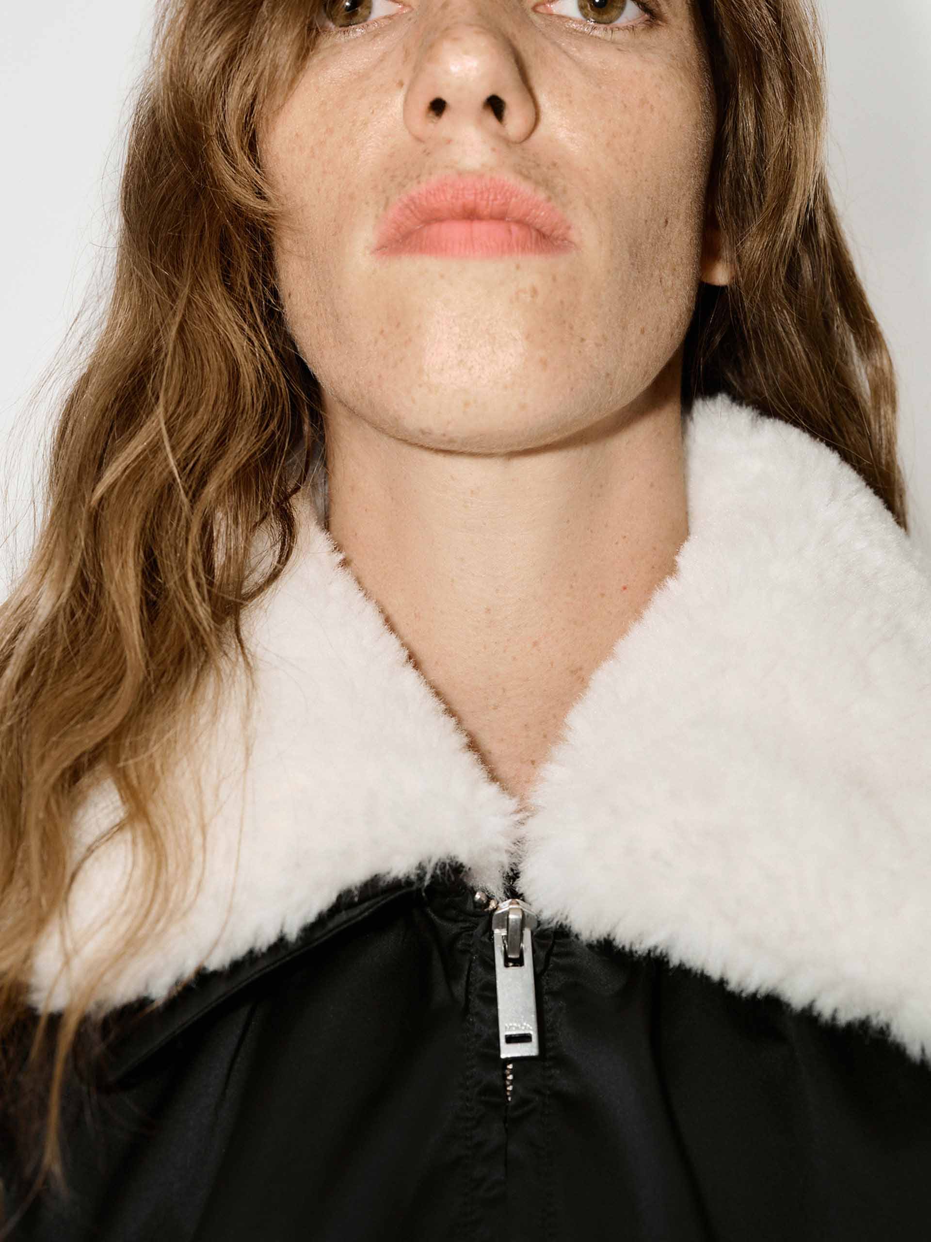 Contrast Collar Quilted Jacket - Image 8