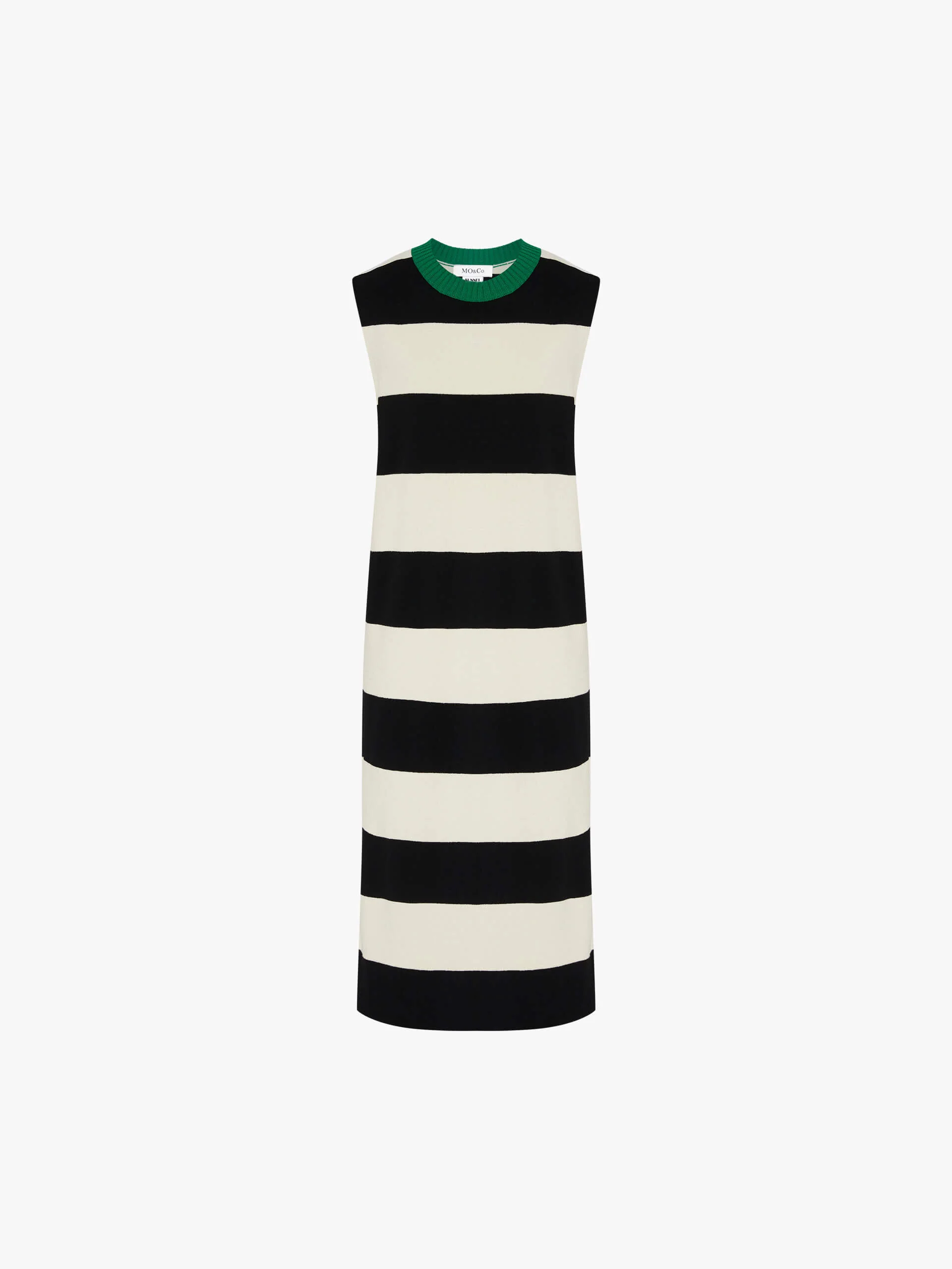 Contrast Collar Sleeveless Dress - Image 12