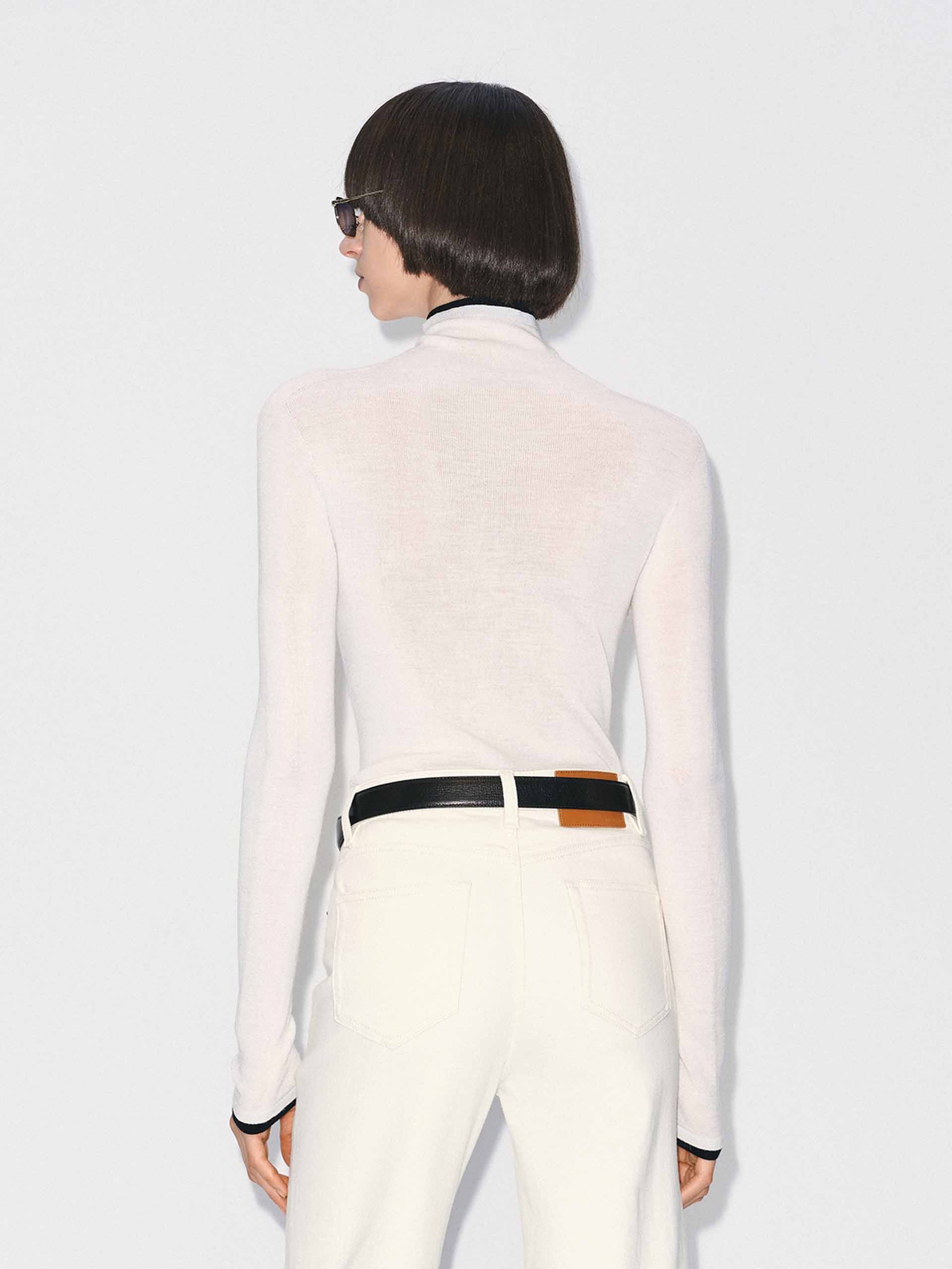 Contrast Detail Knitted Top - Image 6