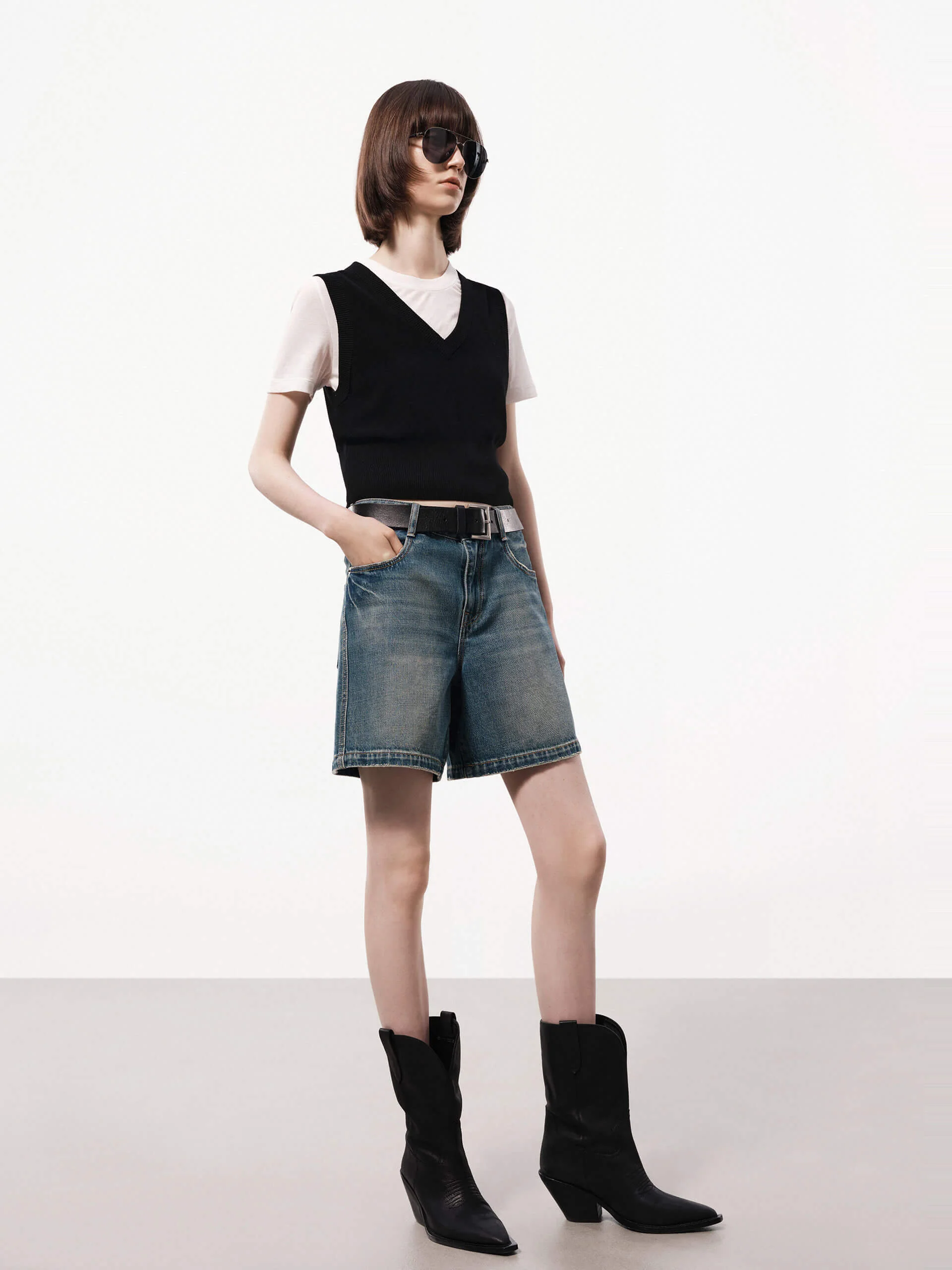 Contrast Detail Knitted Top - Image 10