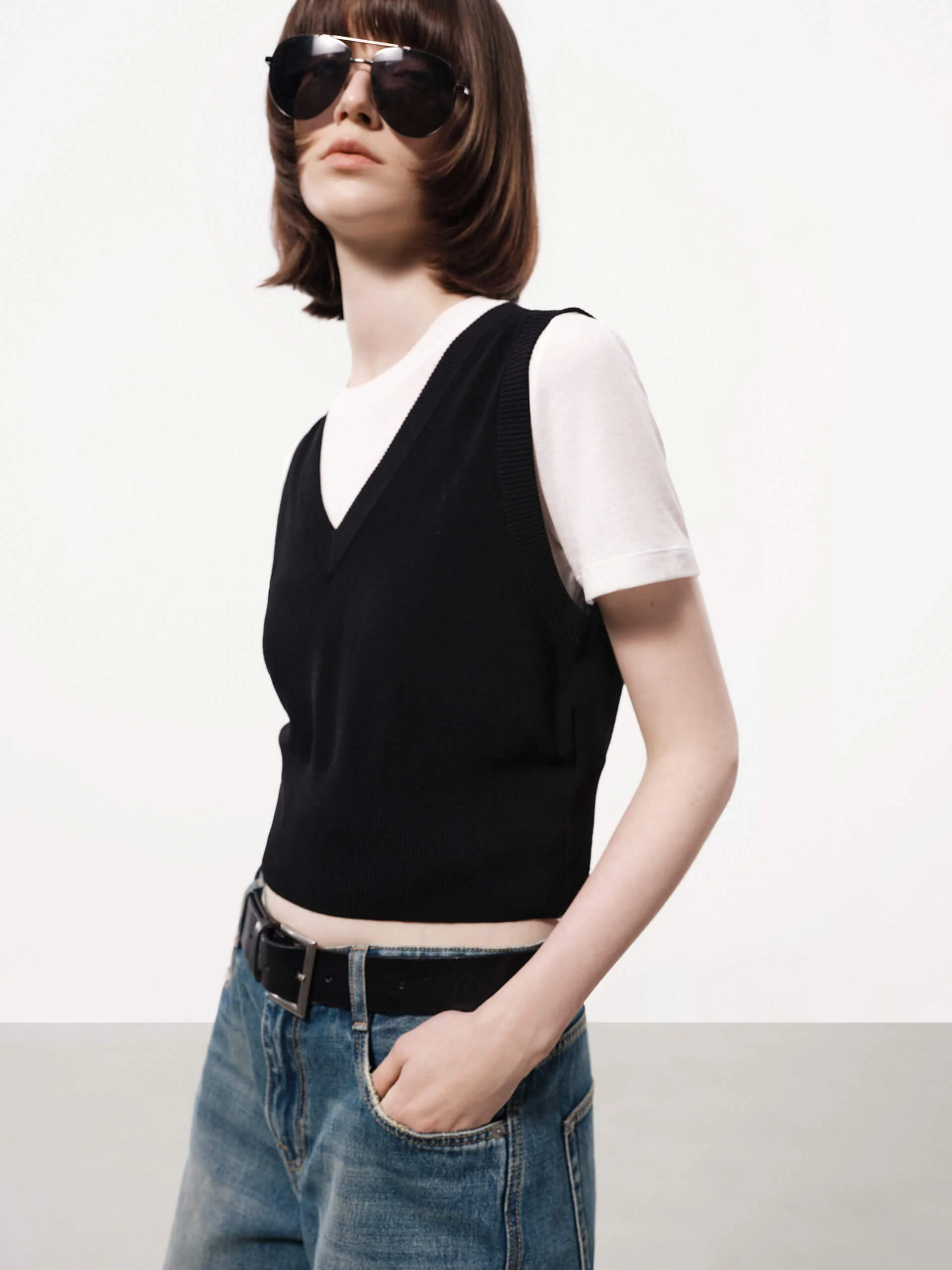 Contrast Detail Knitted Top - Image 14