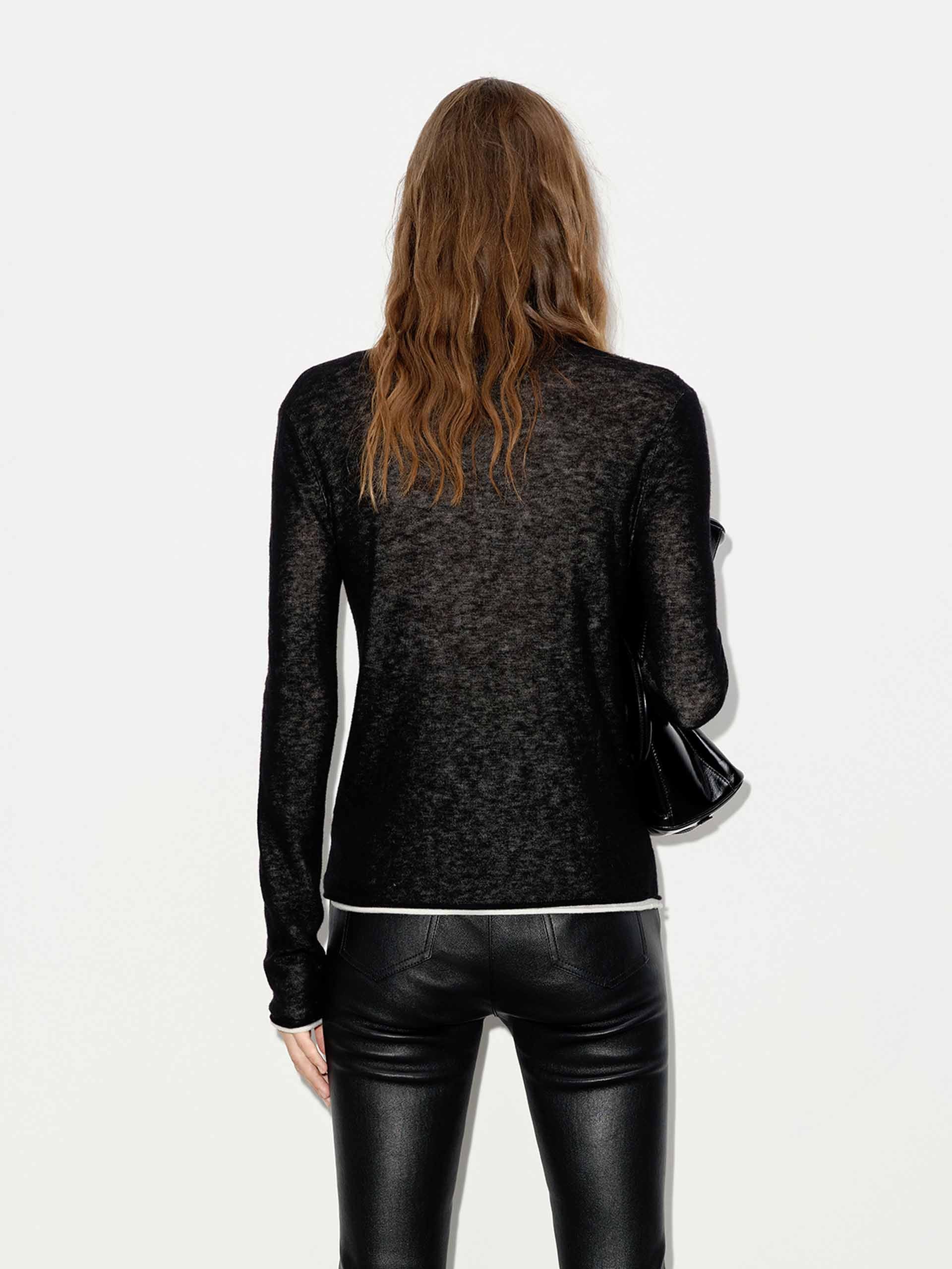 Contrast Detail Turtleneck Top - Image 14