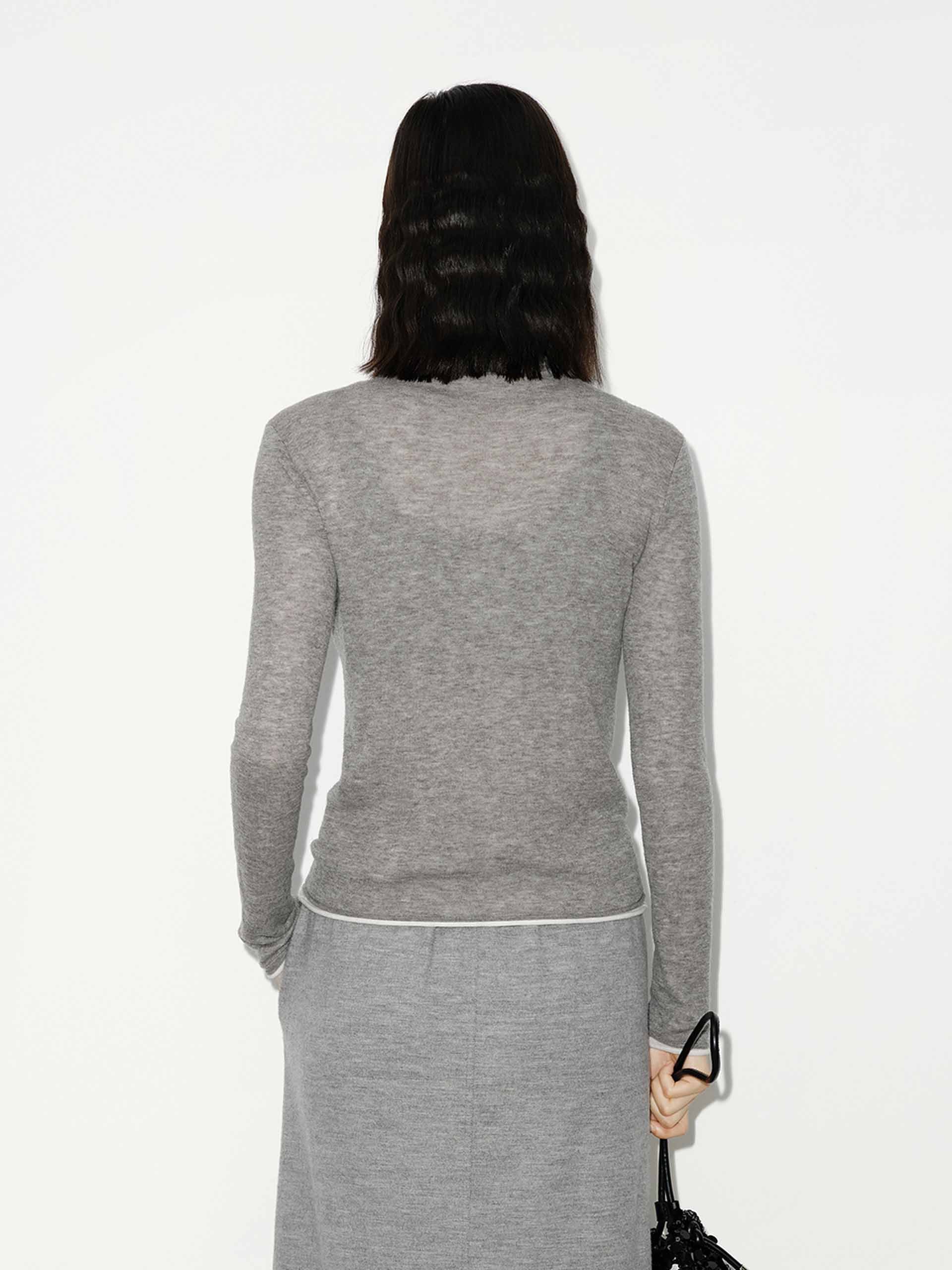 Contrast Detail Turtleneck Top - Image 7