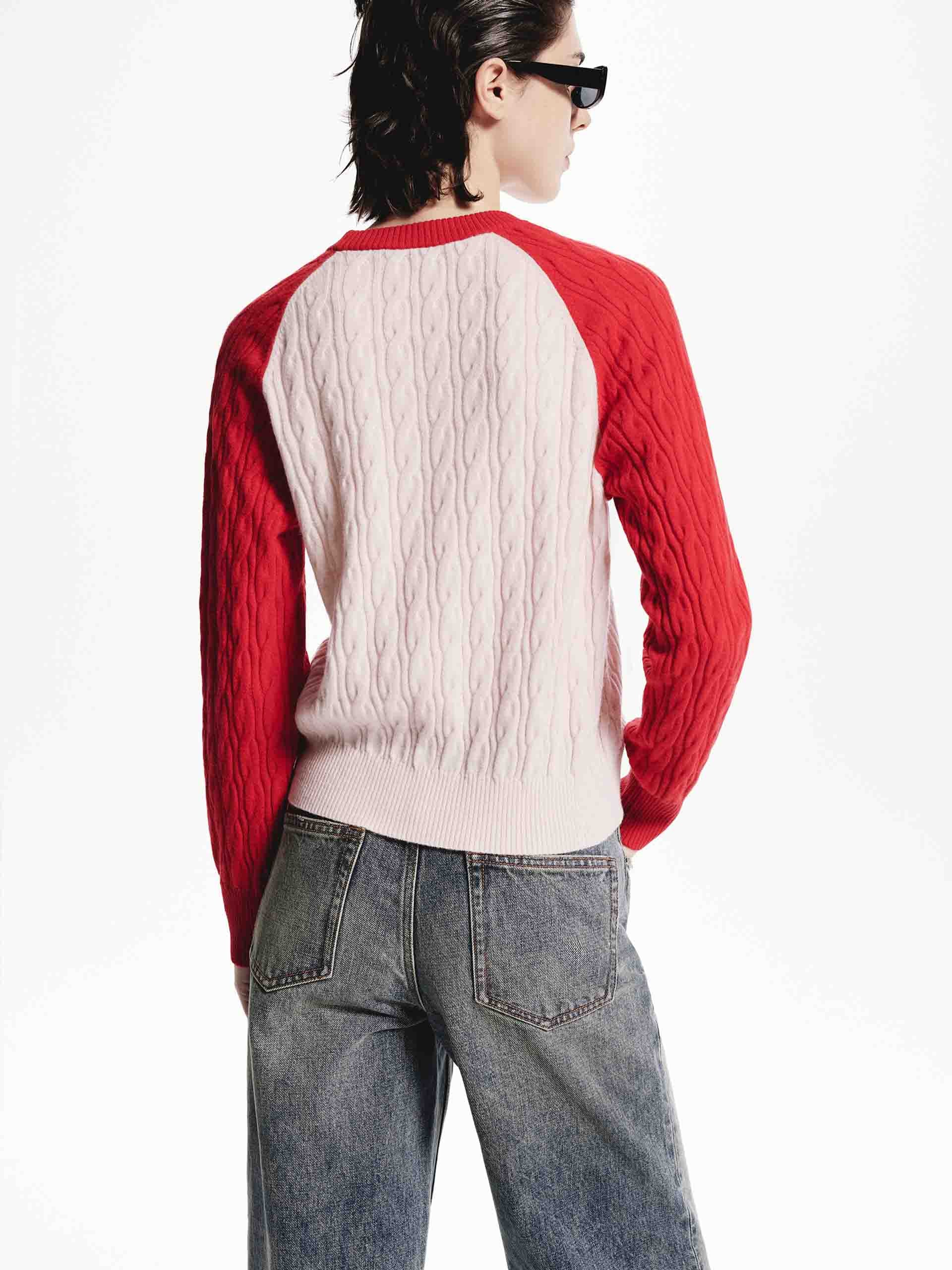 Contrast Detail Wool Sweater - Image 16
