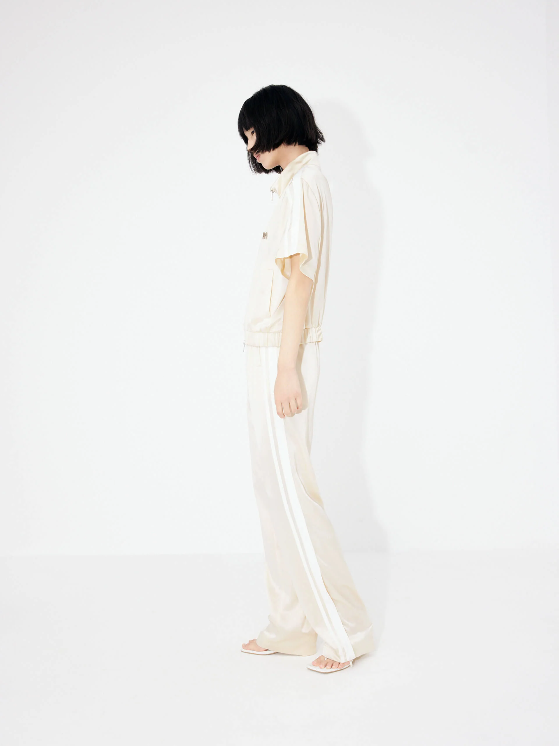 Contrast Elastic Waist Pants - Image 12