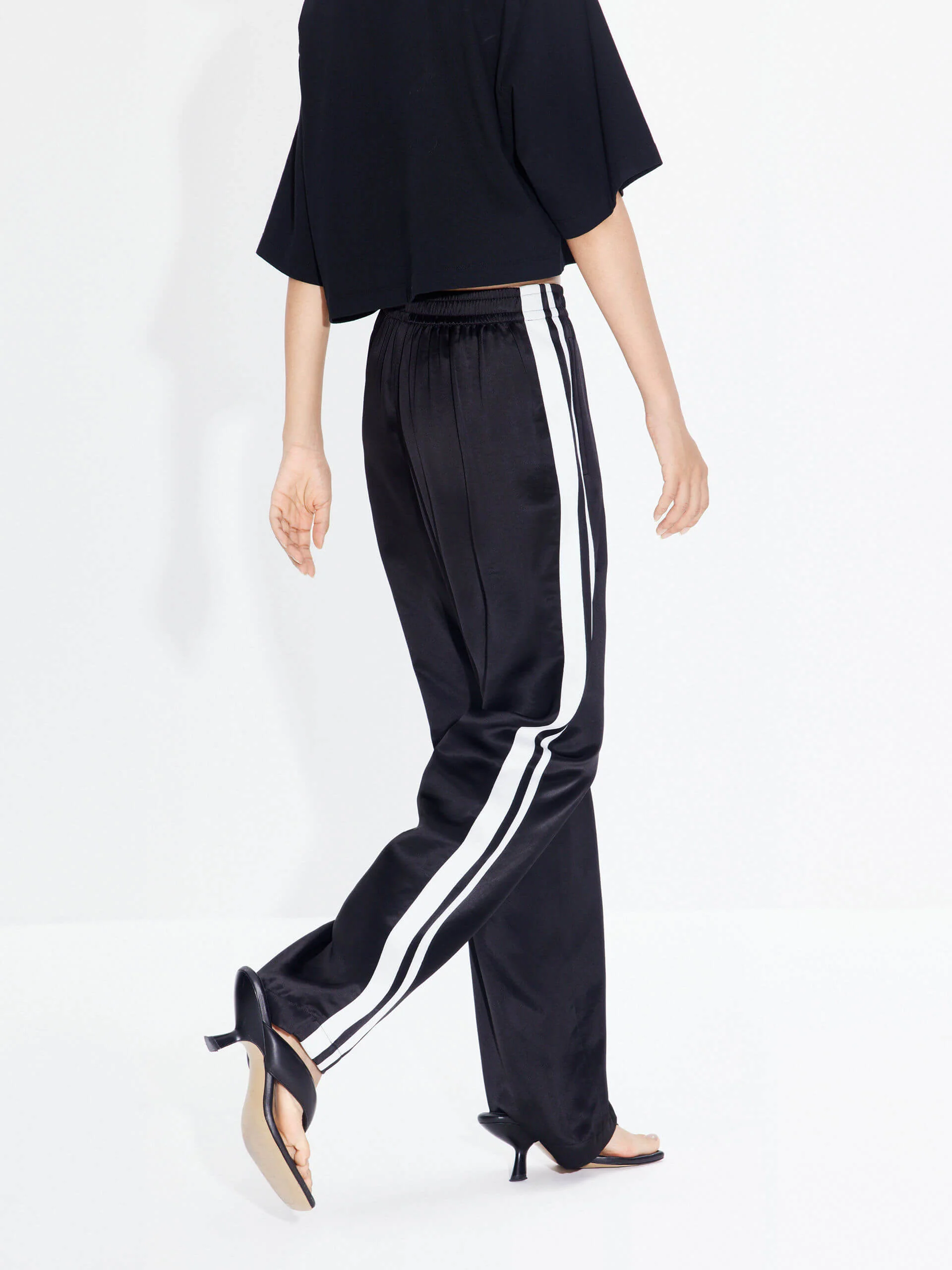Contrast Elastic Waist Pants - Image 6