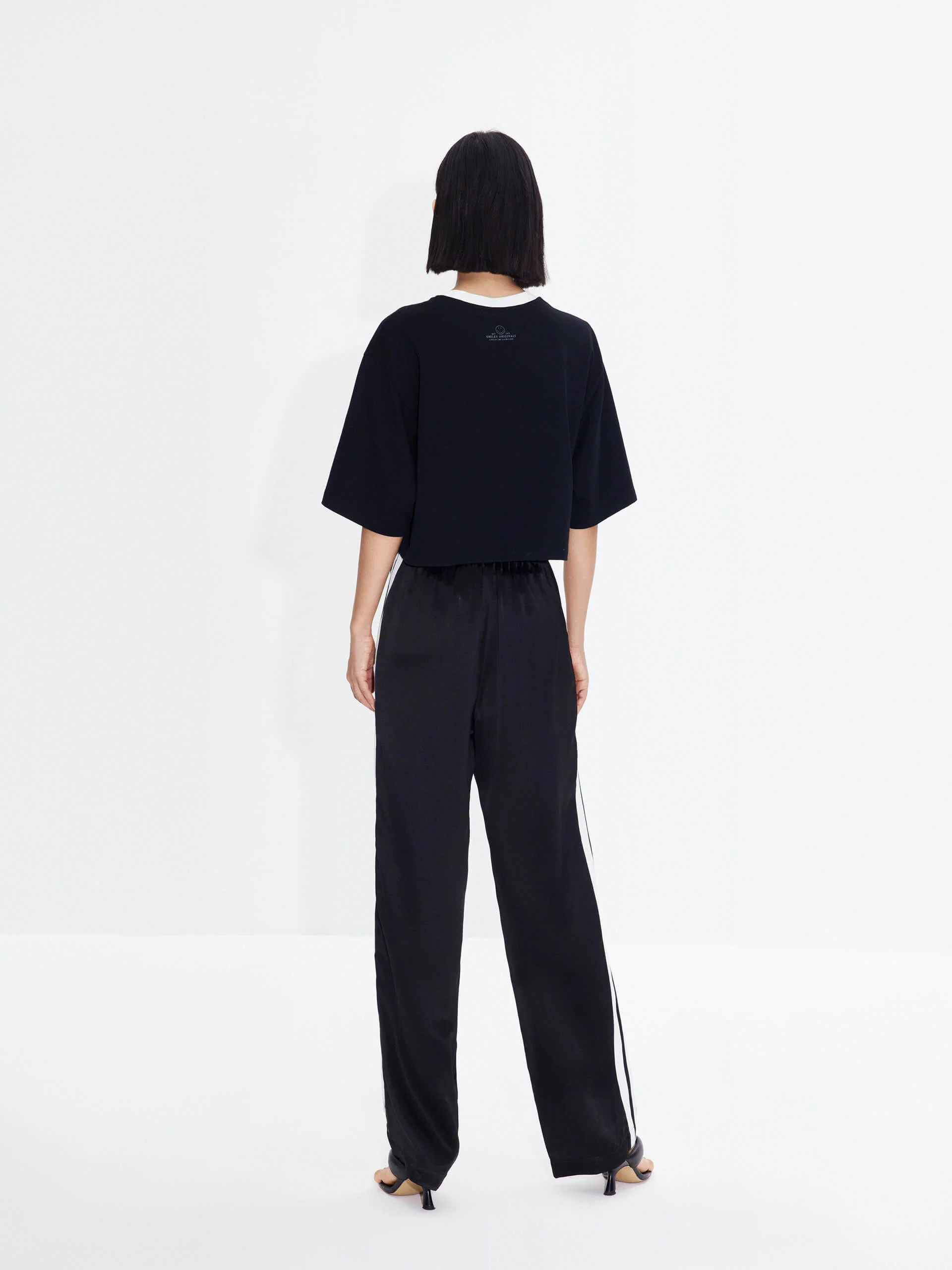 Contrast Elastic Waist Pants - Image 7