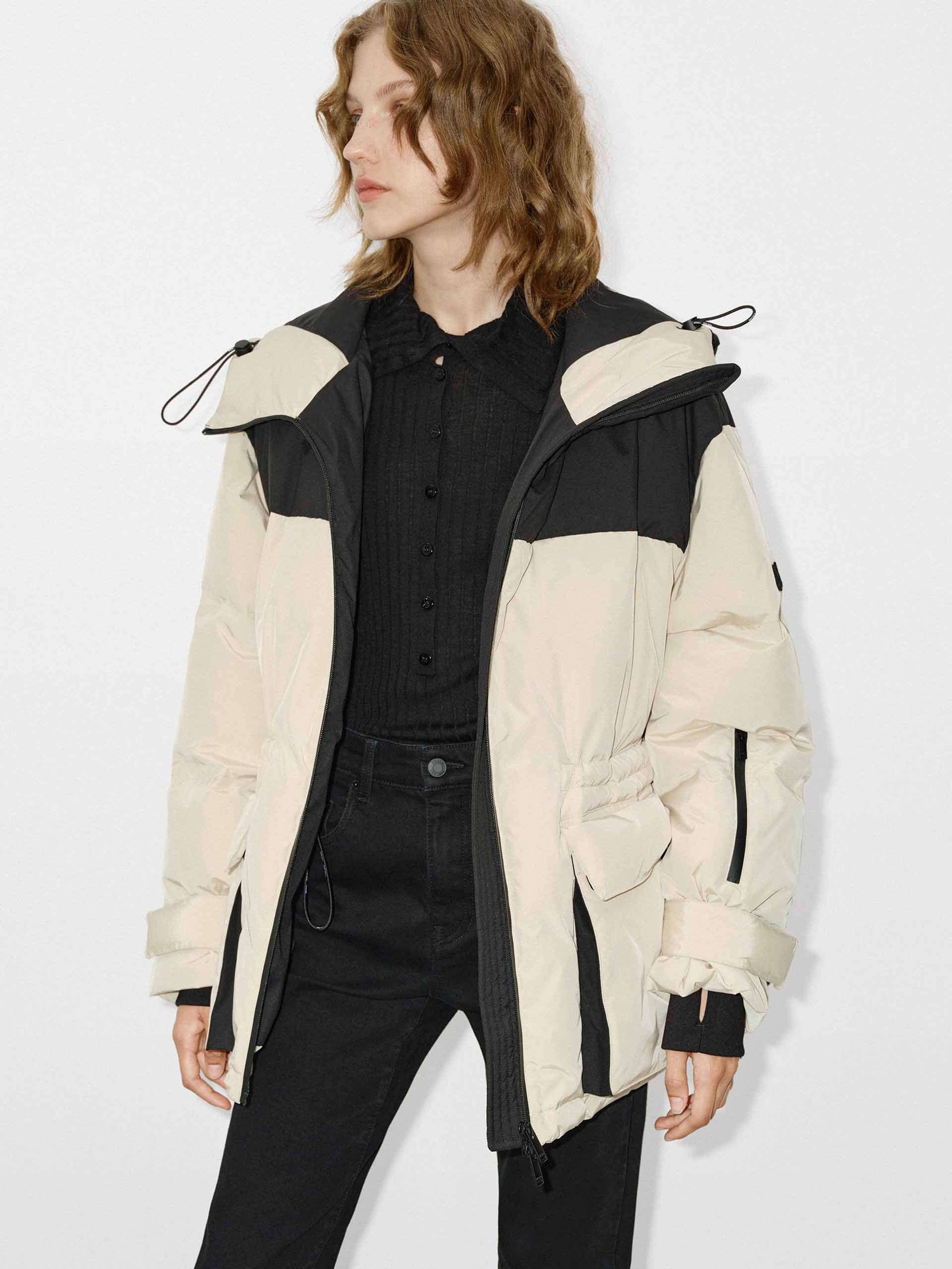Contrast Hood Down Jacket - Image 2