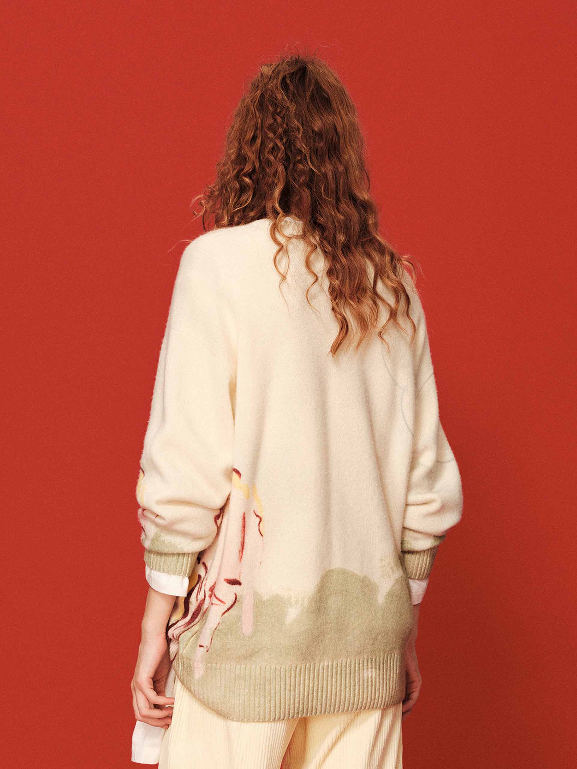Contrast Horse Printed Sweater - Image 6