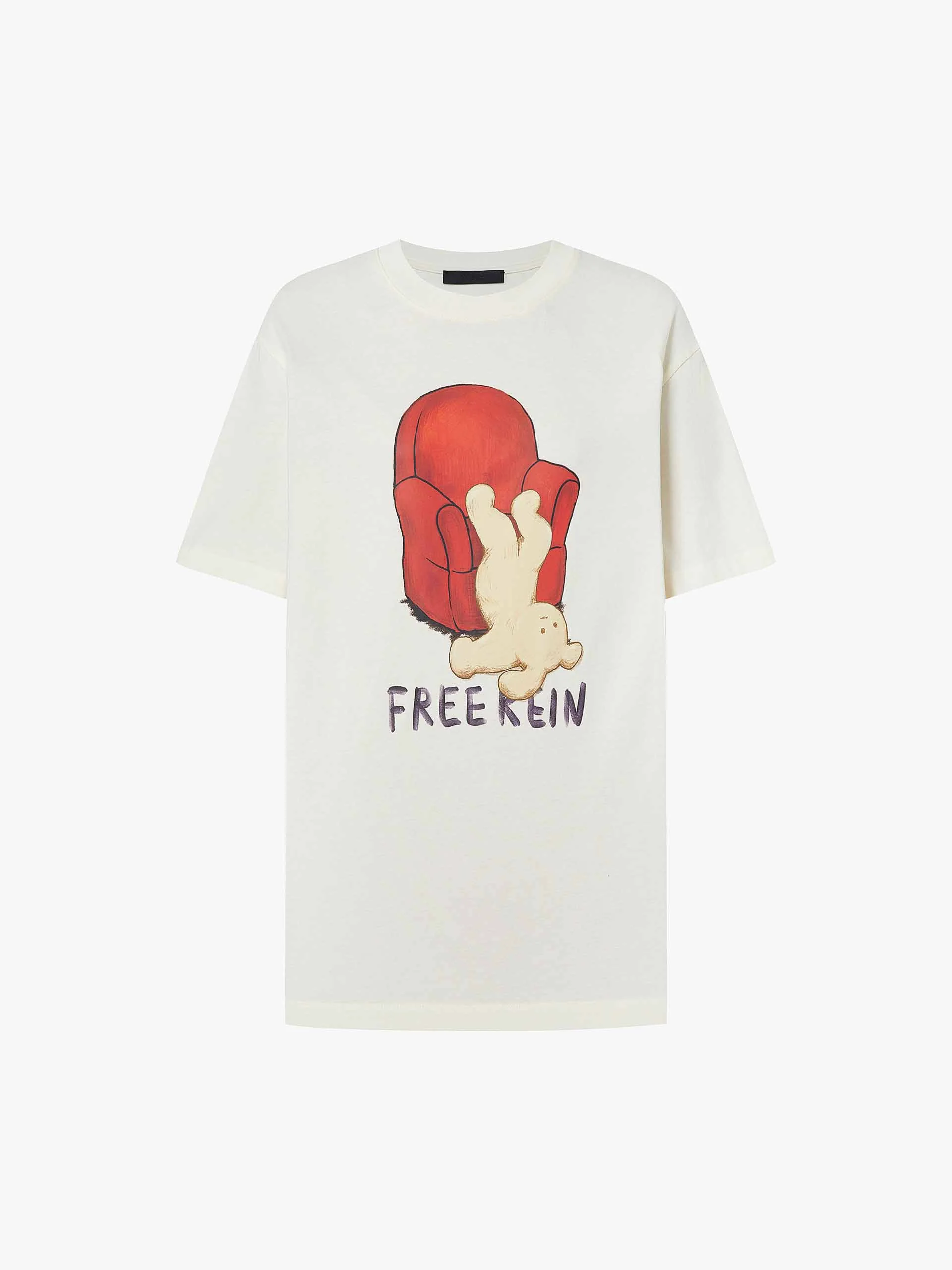 Contrast Print Cotton T-shirt - Image 13
