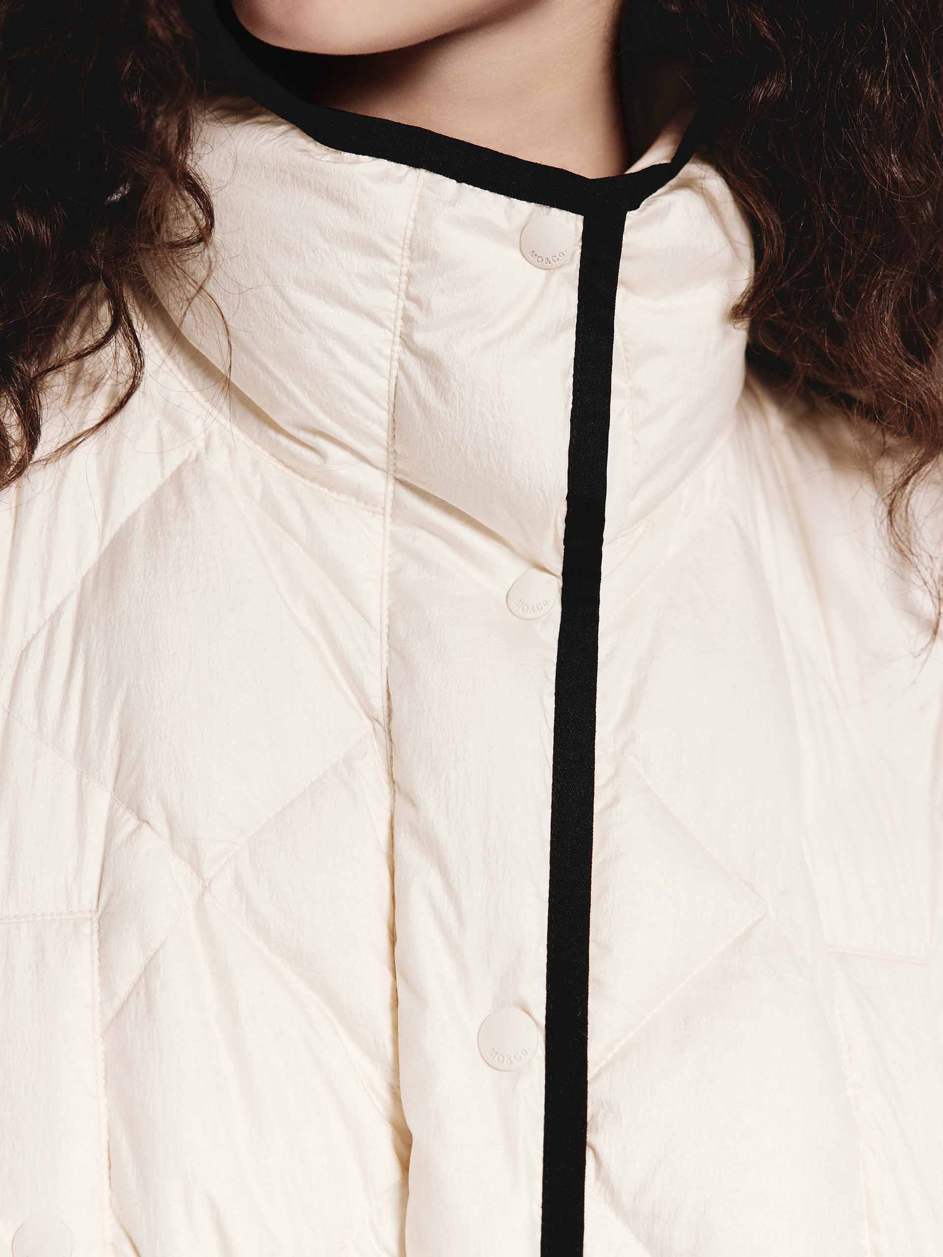 Contrast Quilted Down Jacket - Image 8