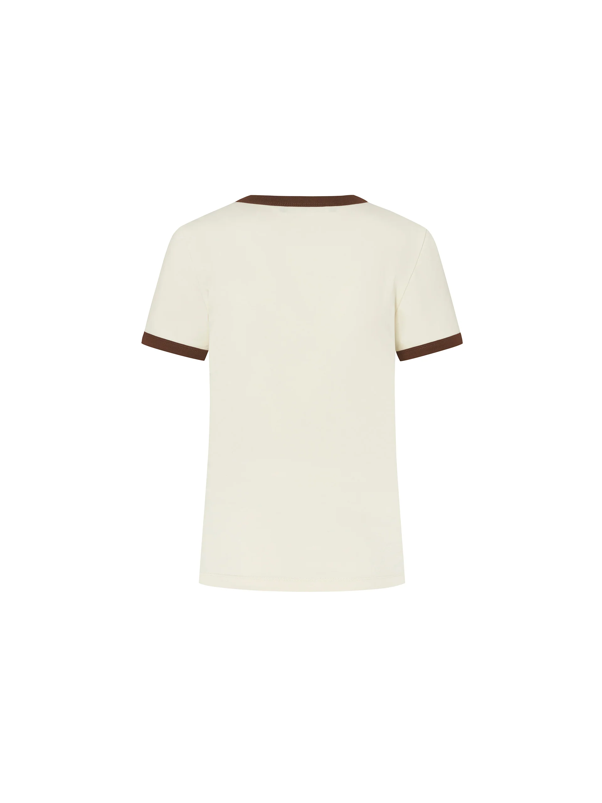 Contrast Round Neck T-shirt - Image 6