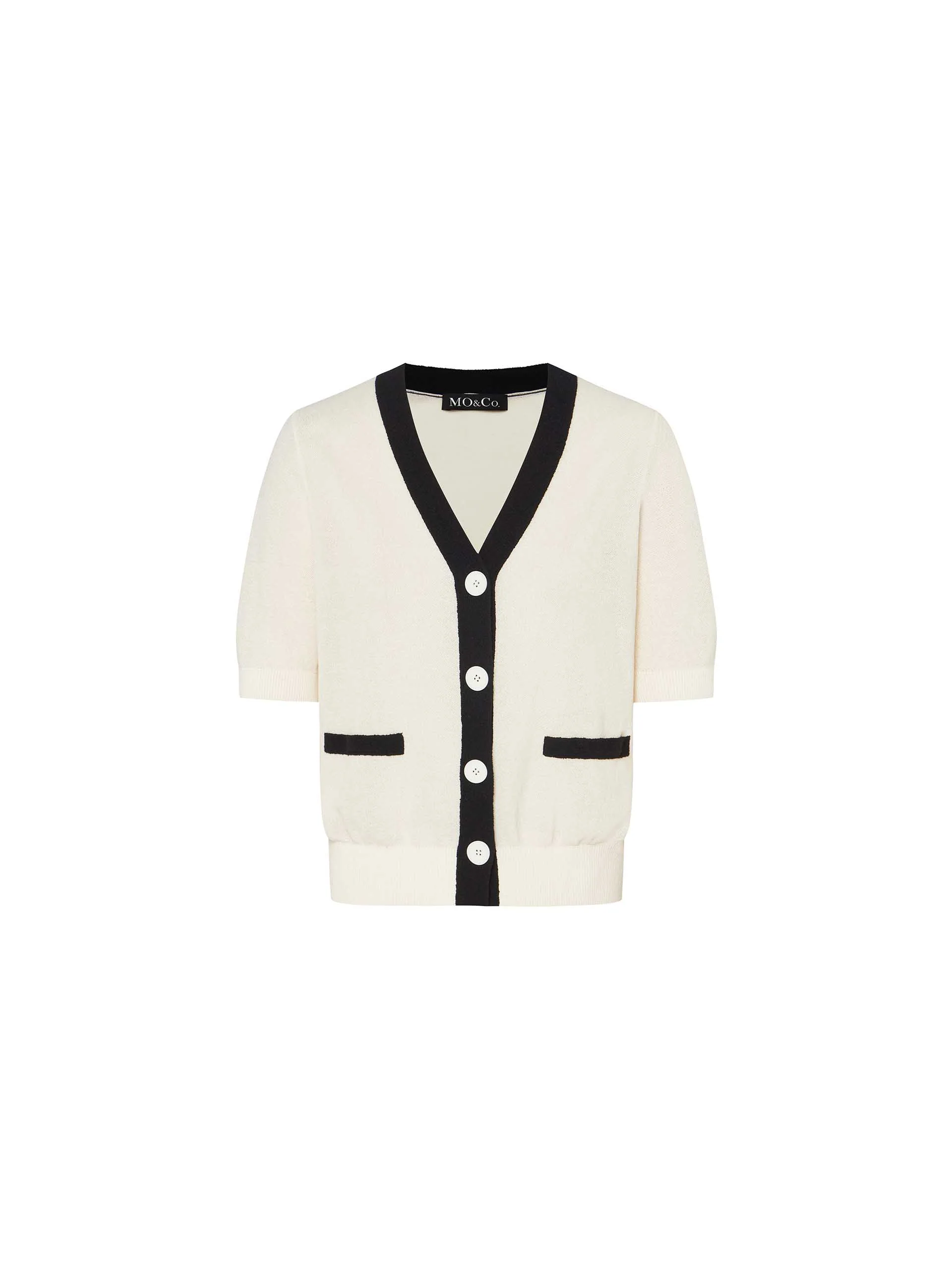 Contrast Trim Button Cardigan - Image 18