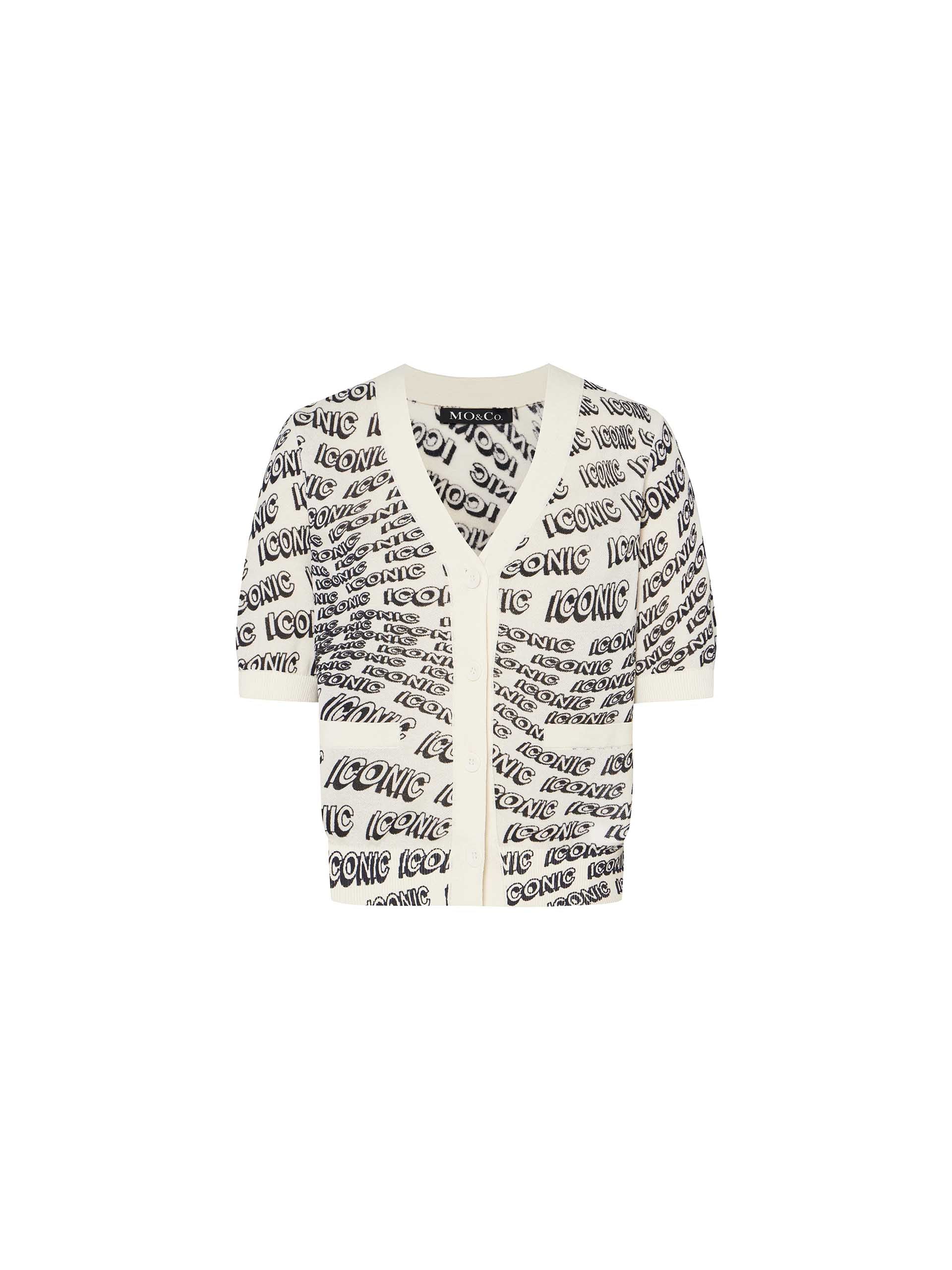 Contrast Trim Button Cardigan - Image 6