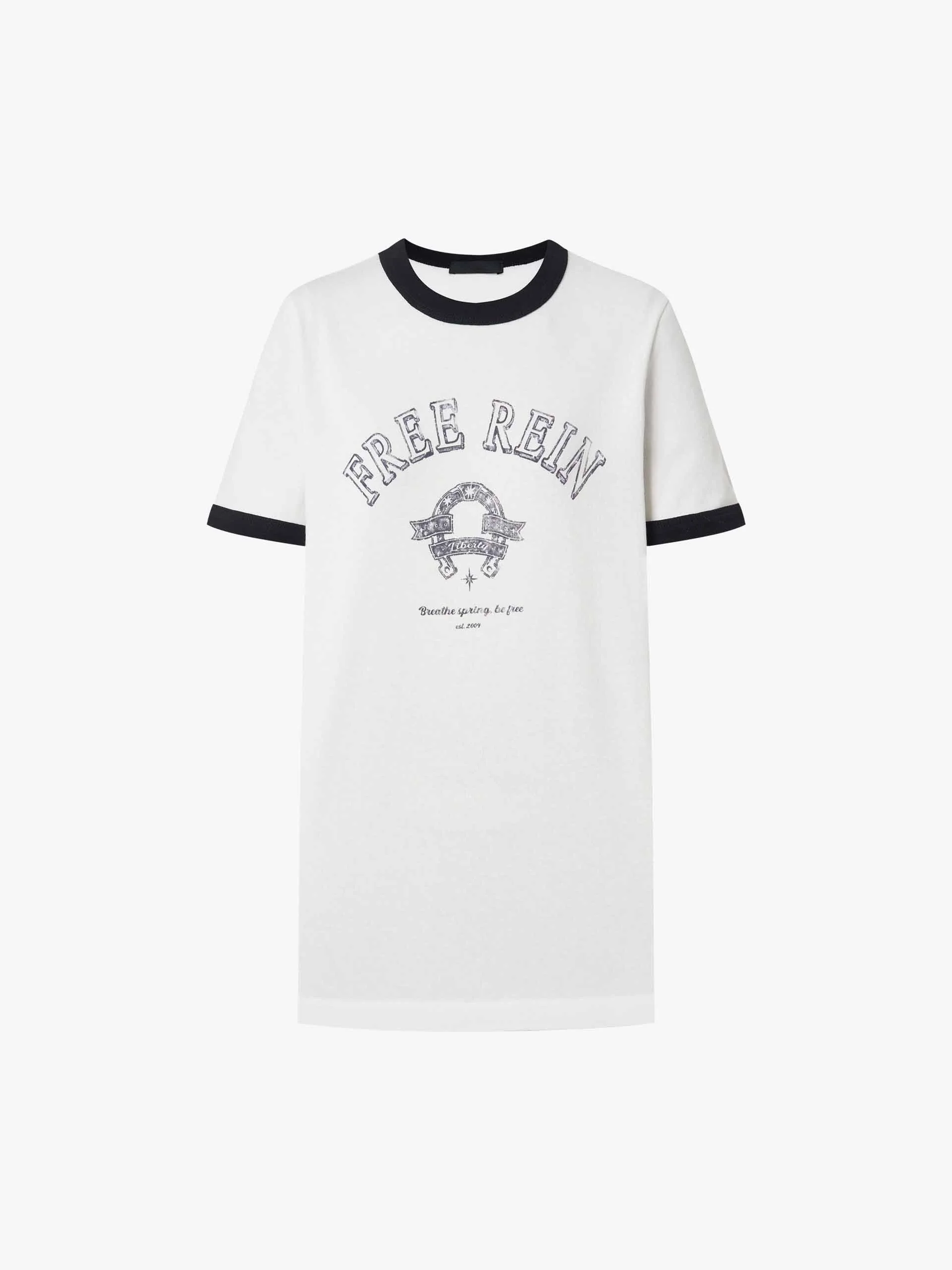 Contrast Trim Cotton T-shirt - Image 5